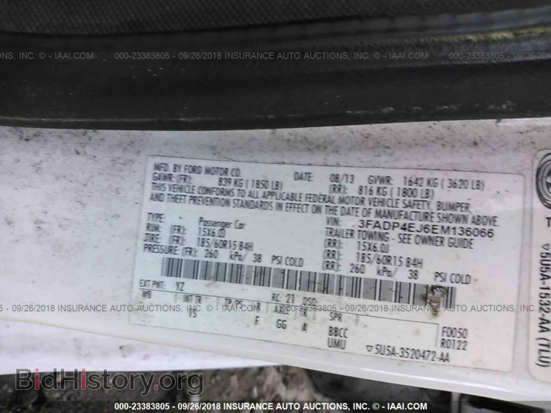 2014 Ford Fiesta - VIN: 3FADP4EJ6EM136066 - Фото 9
