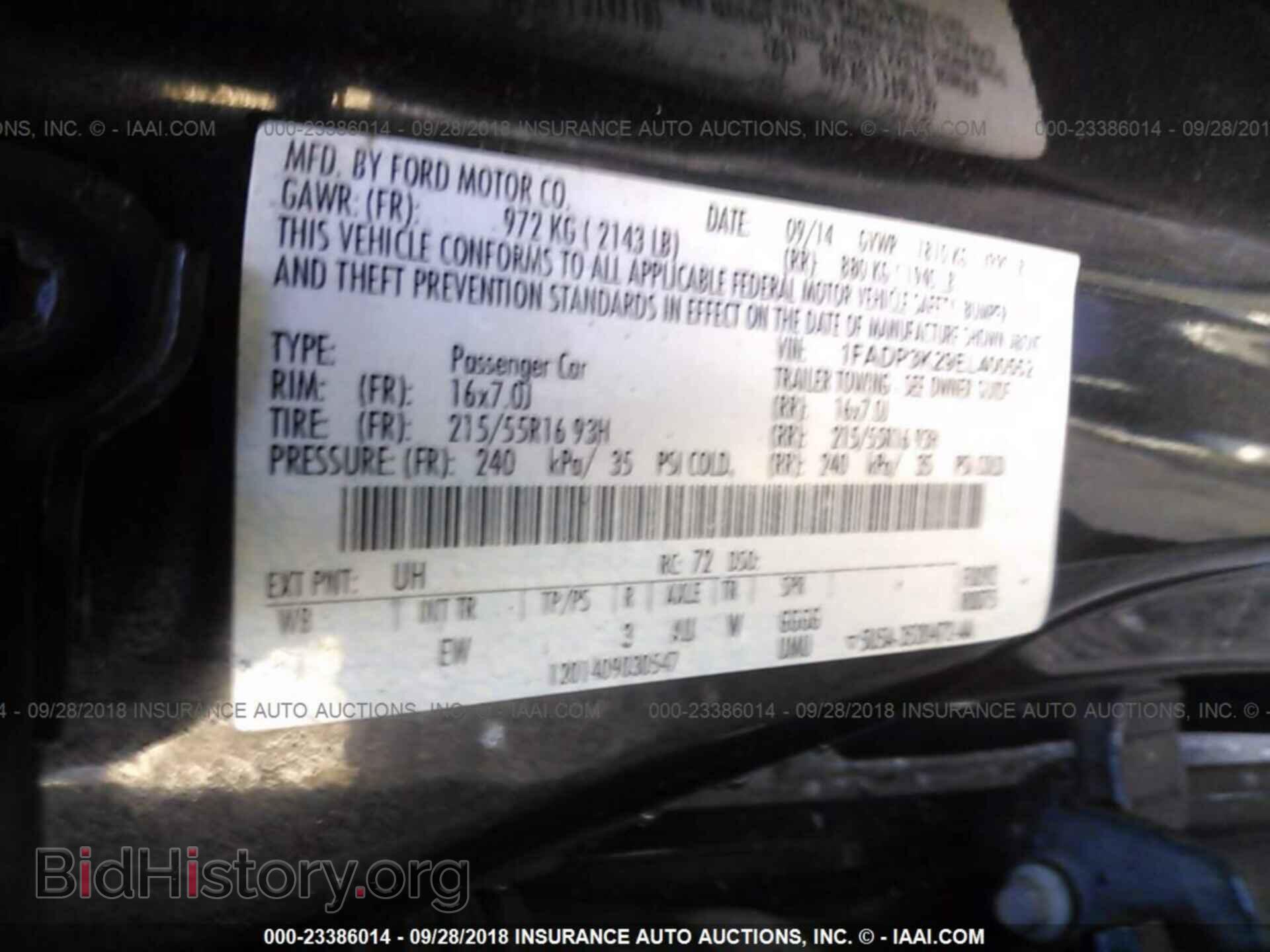 2014 FORD FOCUS - VIN: 1FADP3K29EL400552 - Photo 9