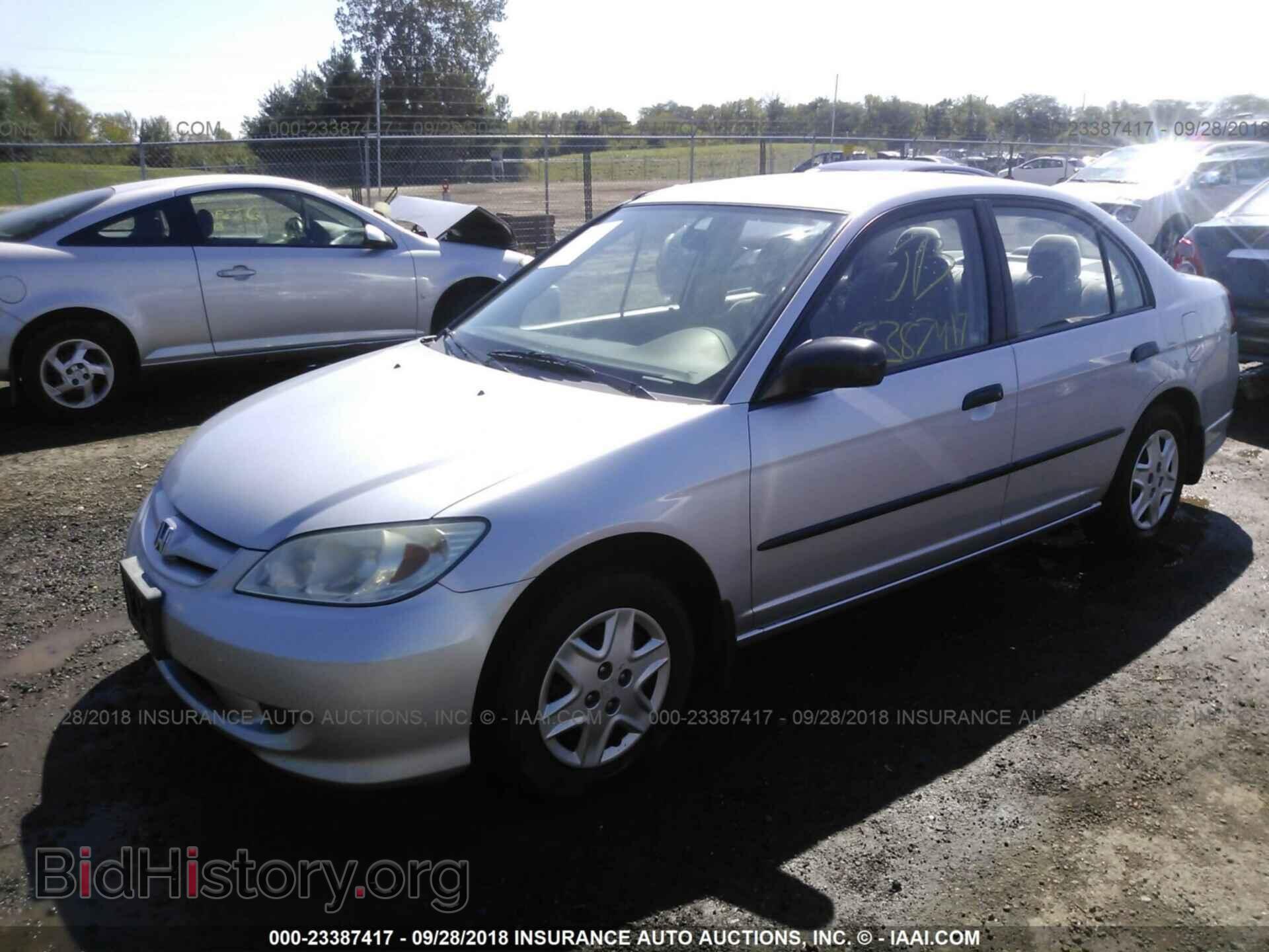 2005 HONDA CIVIC - VIN: 1HGES16355L004043 - Фото 2