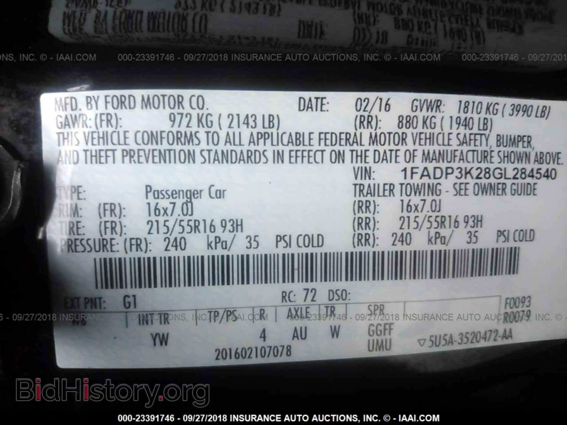 2016 Ford Focus - VIN: 1FADP3K28GL284540 - Photo 9