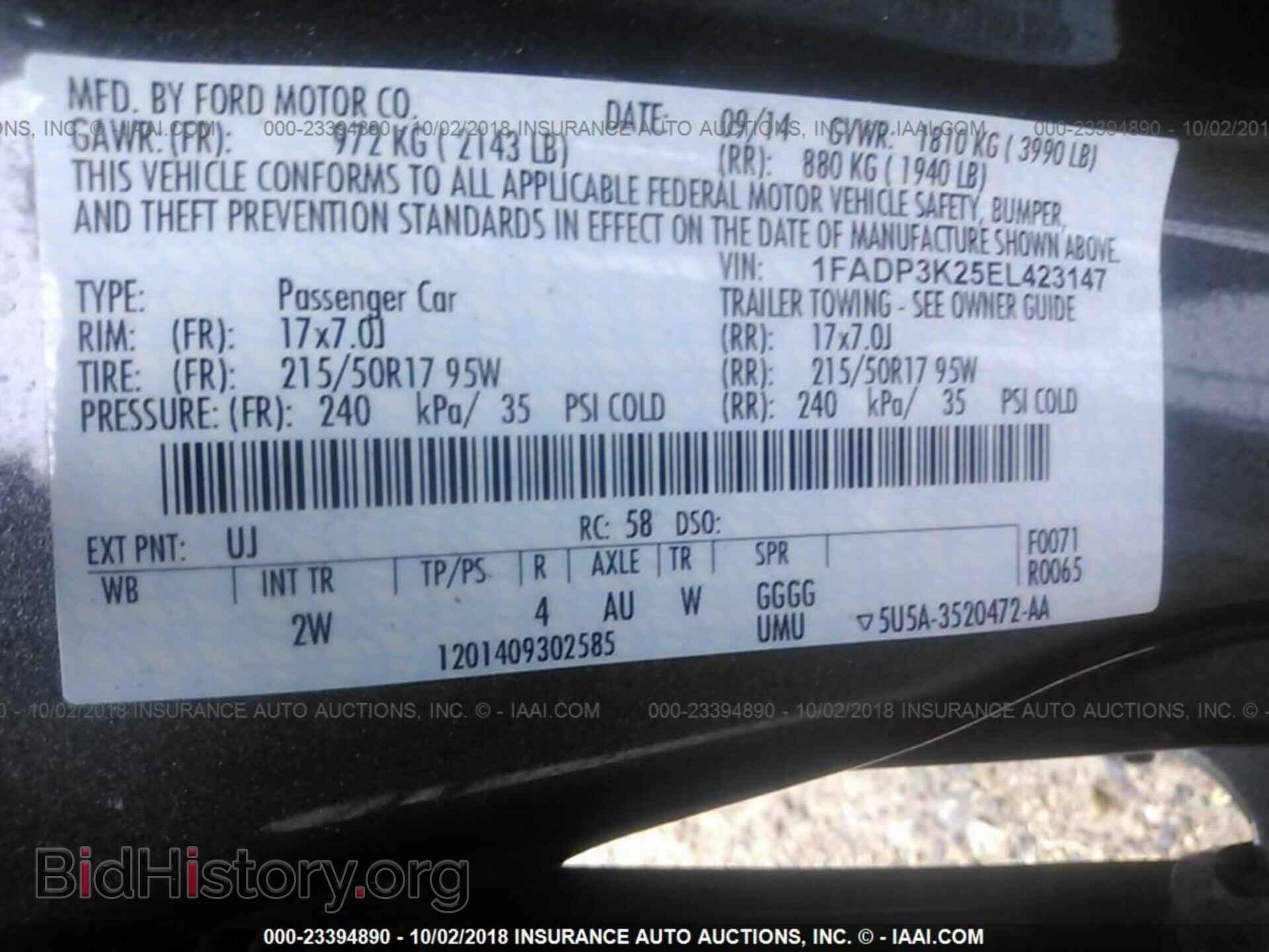 2014 Ford Focus - VIN: 1FADP3K25EL423147 - Photo 9