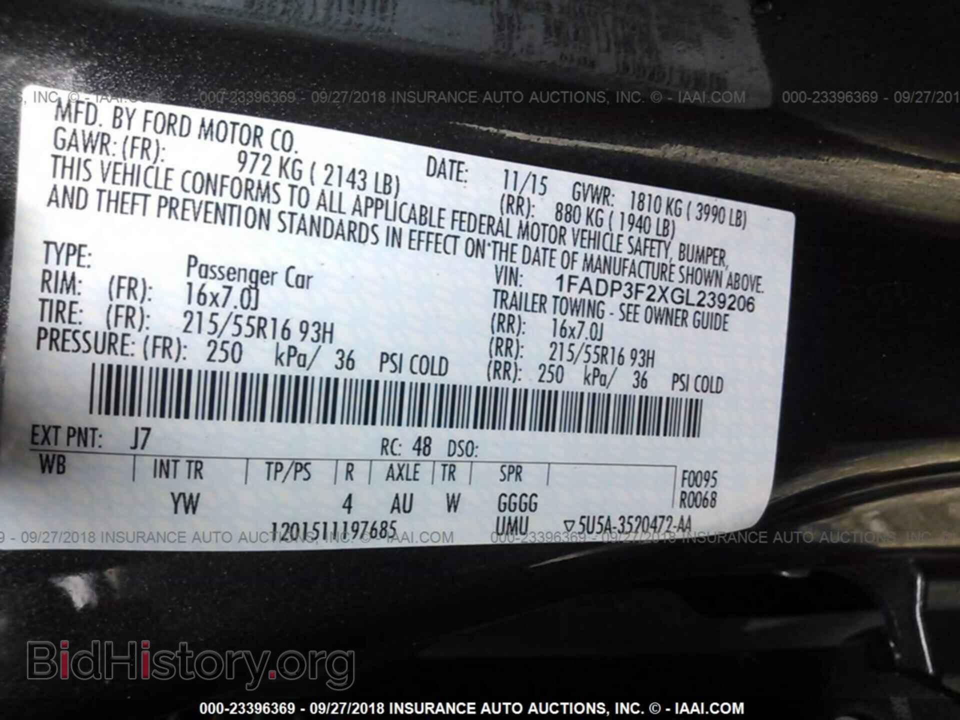 2016 Ford Focus - VIN: 1FADP3F2XGL239206 - Фото 9
