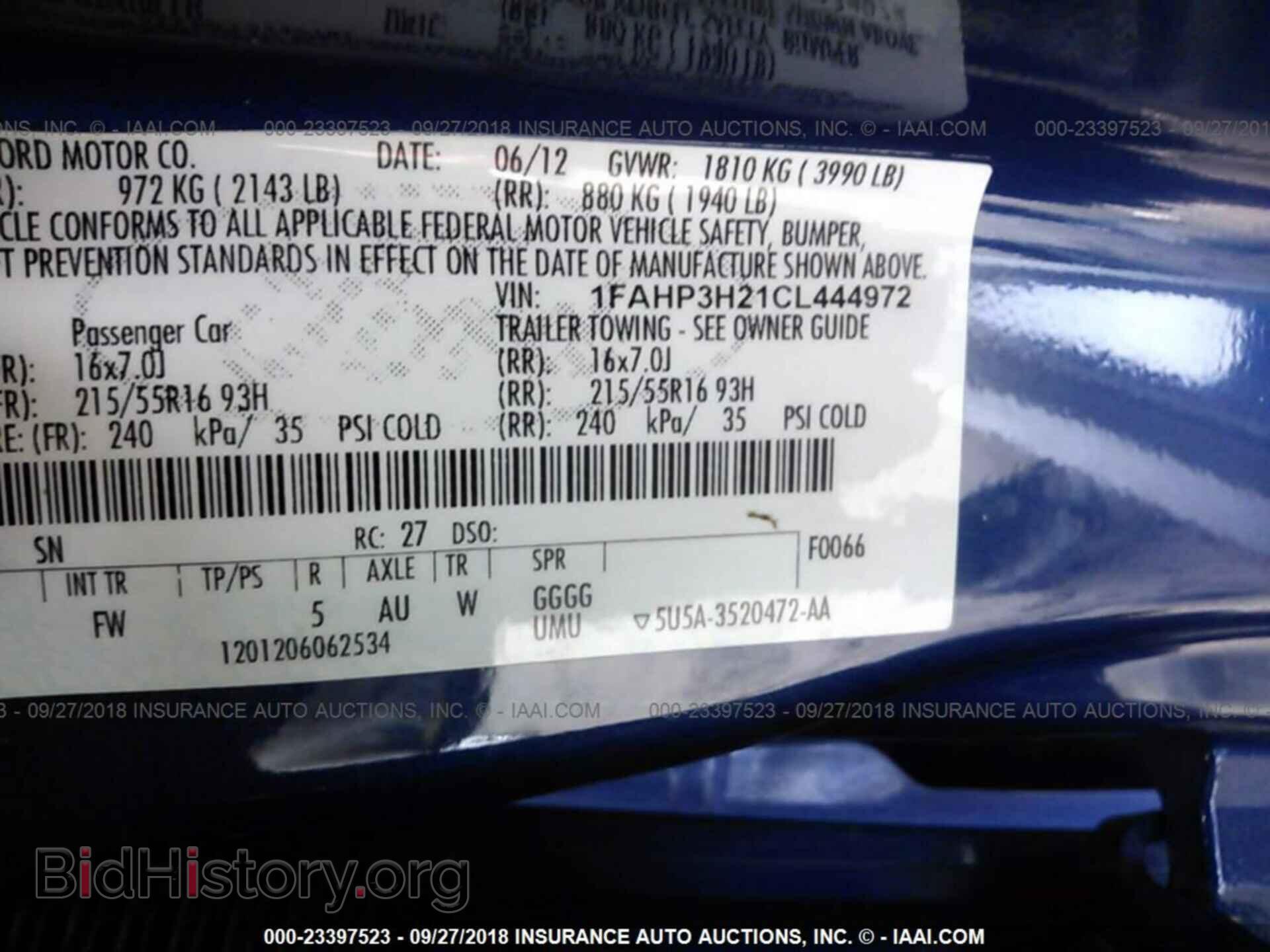 2012 Ford Focus - VIN: 1FAHP3H21CL444972 - Фото 9