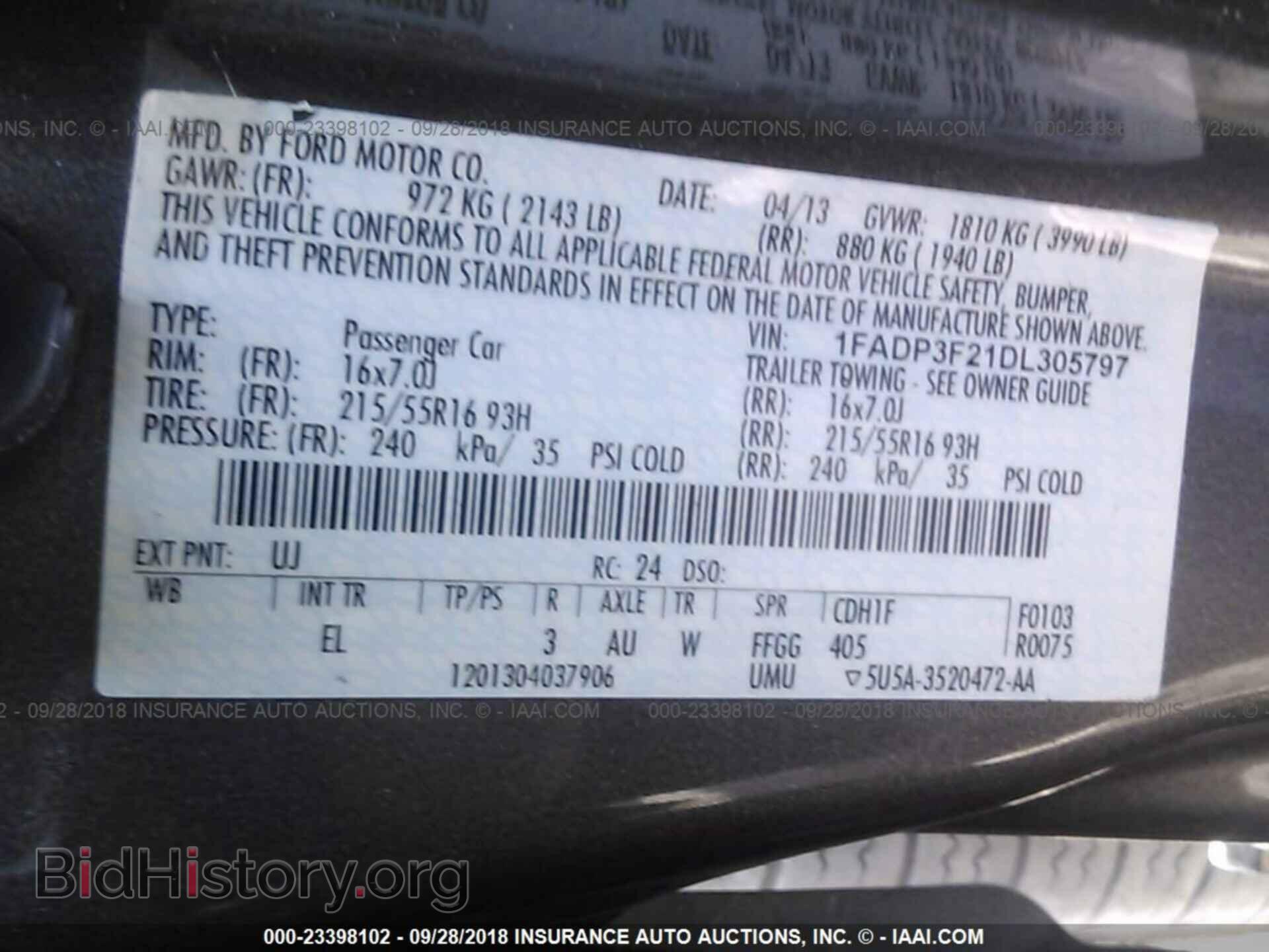 2013 Ford Focus - VIN: 1FADP3F21DL305797 - Photo 9