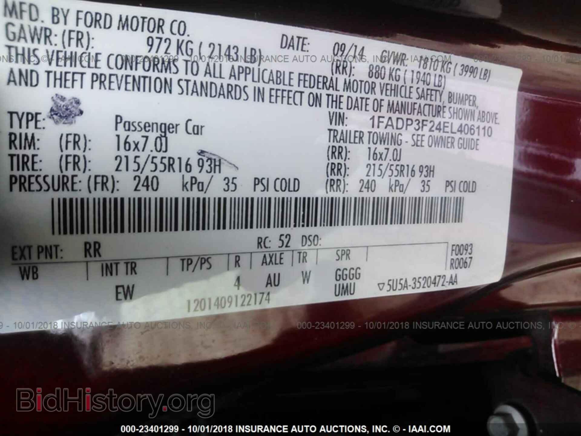 2014 Ford Focus - VIN: 1FADP3F24EL406110 - Photo 9