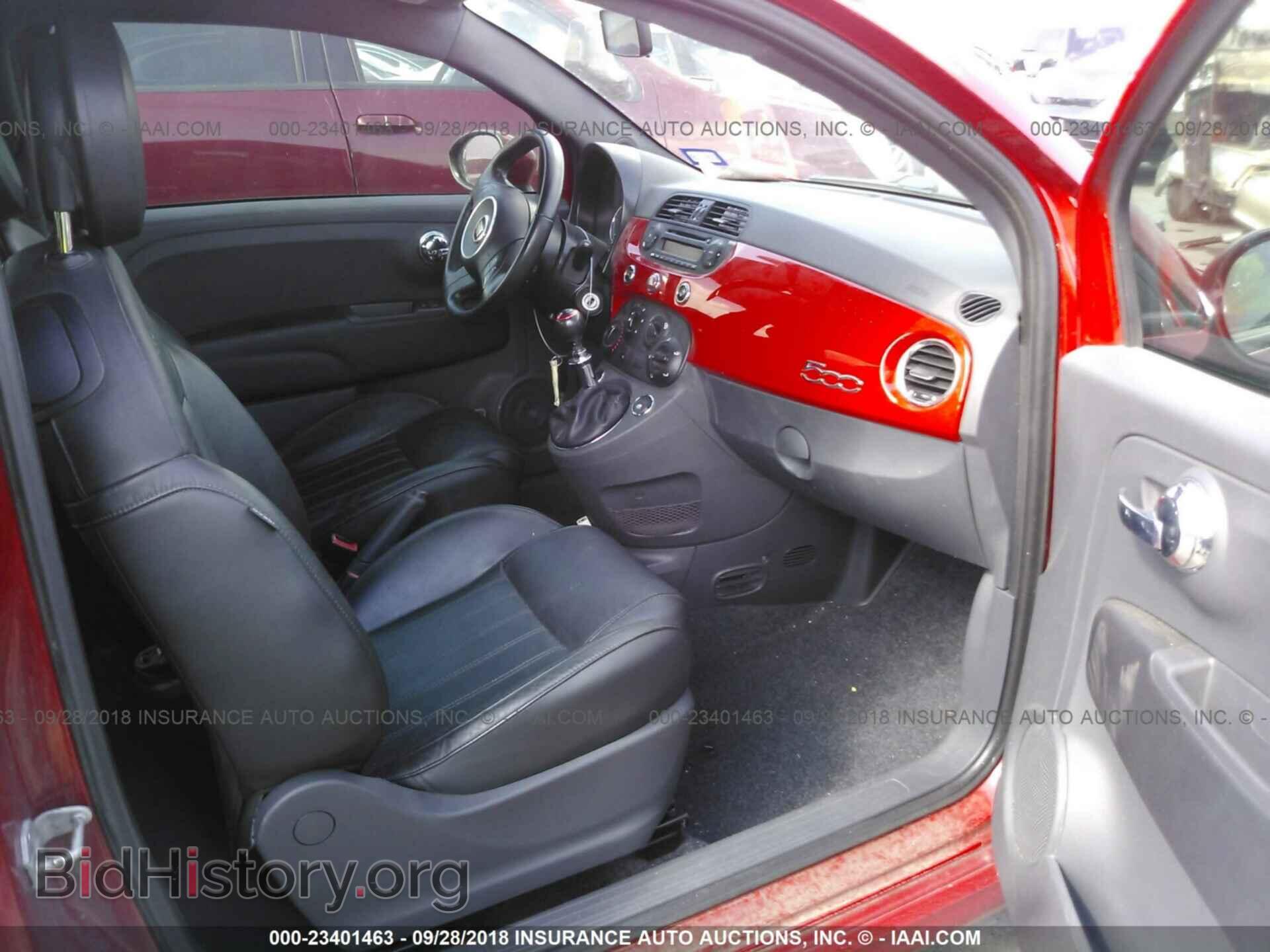 2013 Fiat 500 - VIN: 3C3CFFBR4DT512562 - Фото 5