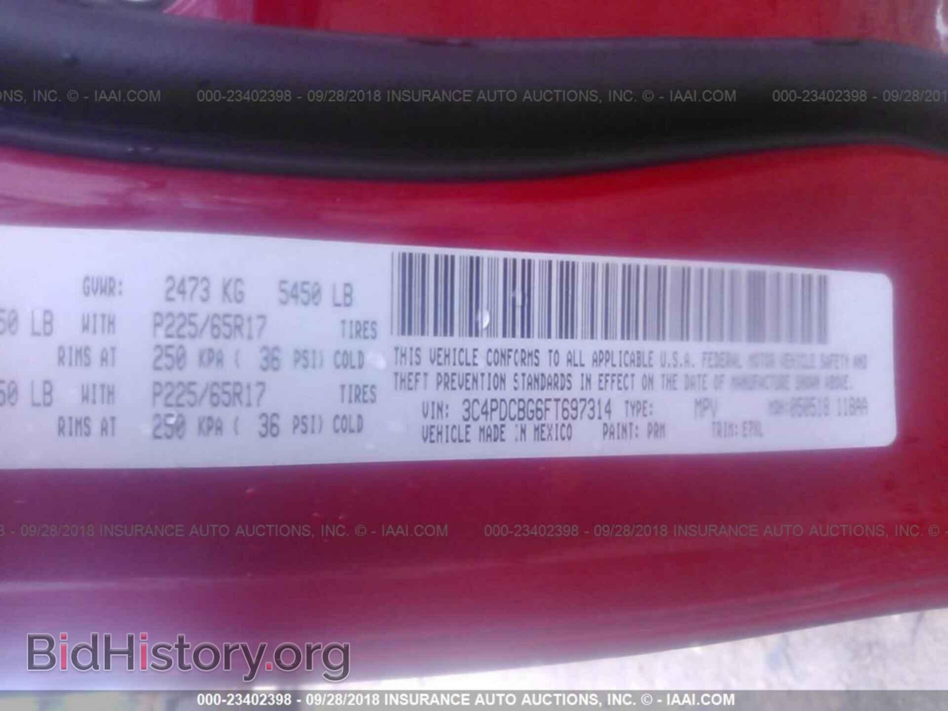 2015 Dodge Journey - VIN: 3C4PDCBG6FT697314 - Photo 9