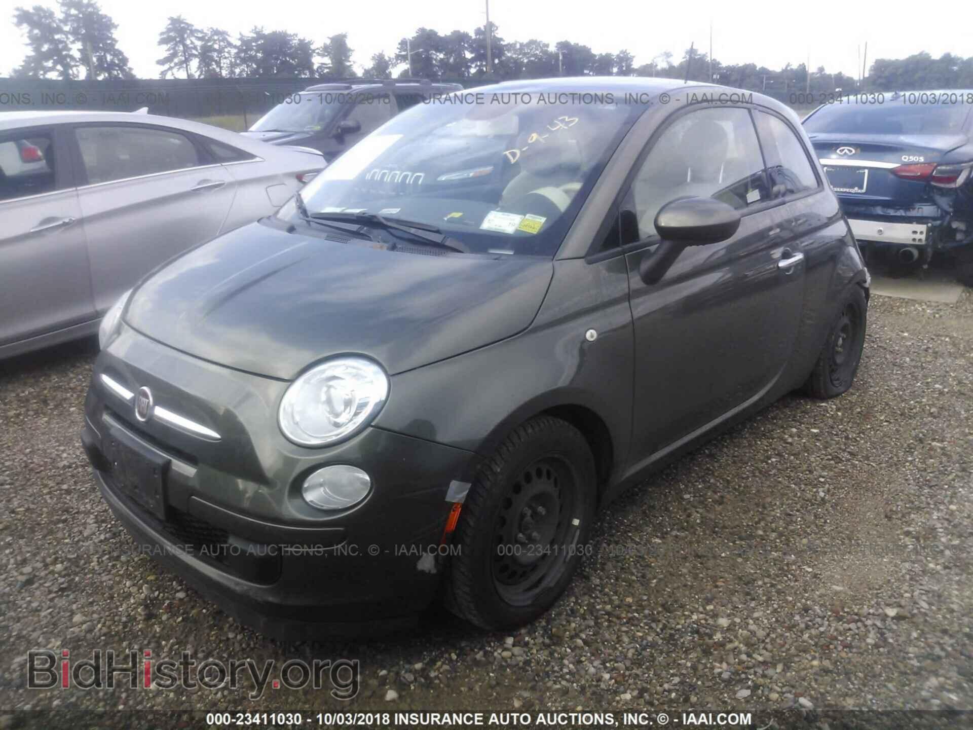 2013 Fiat 500 - VIN: 3C3CFFAR3DT742501 - Фото 2