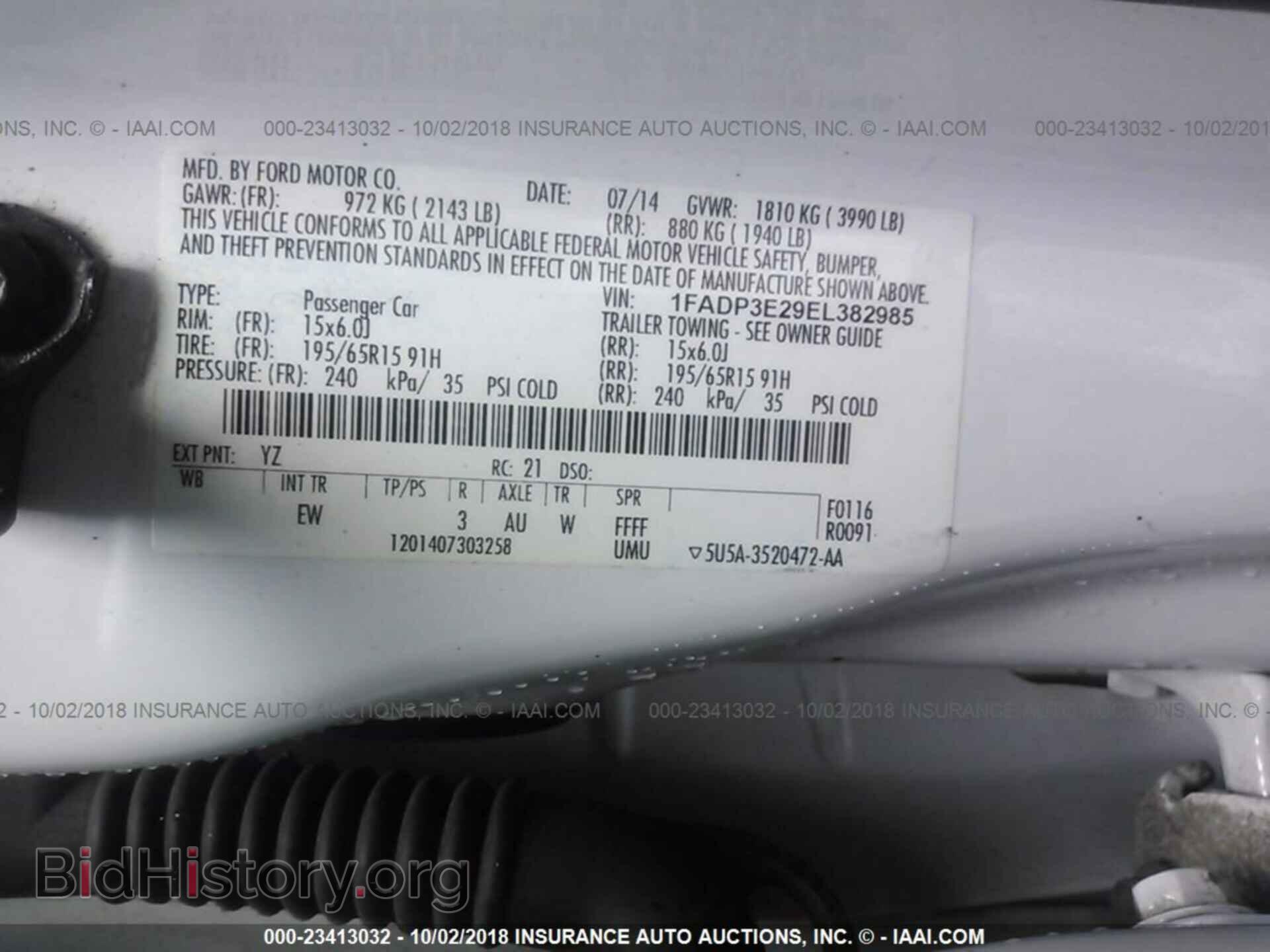 2014 Ford Focus - VIN: 1FADP3E29EL382985 - Фото 9