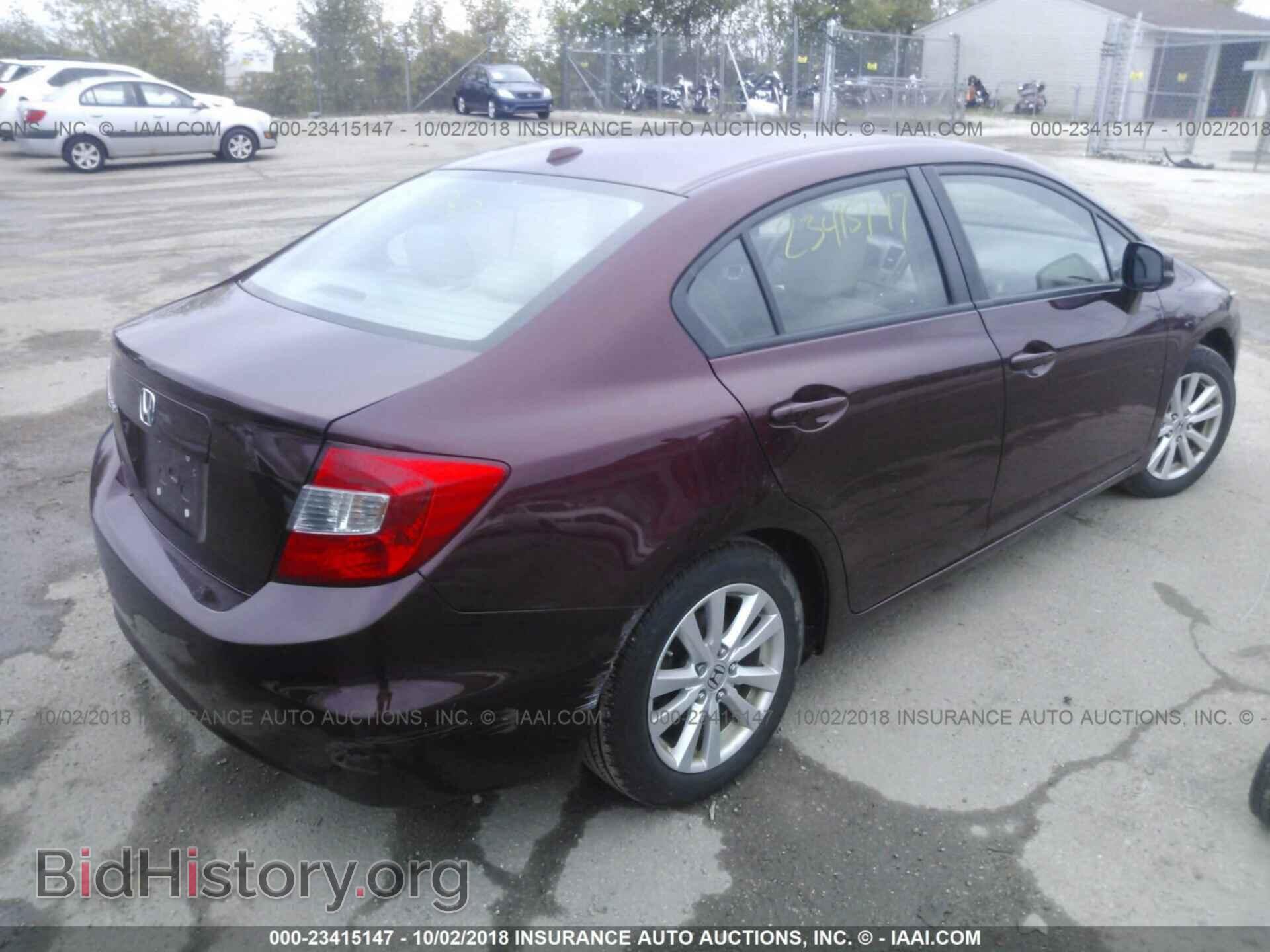 2012 Honda Civic - VIN: 19XFB2F94CE024044 - Фото 4