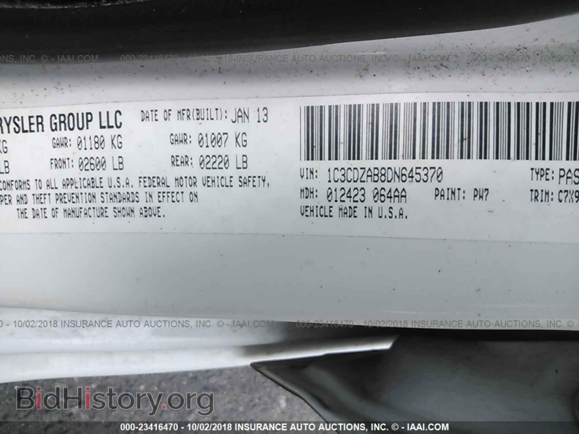 2013 Dodge Avenger - VIN: 1C3CDZAB8DN645370 - Photo 9