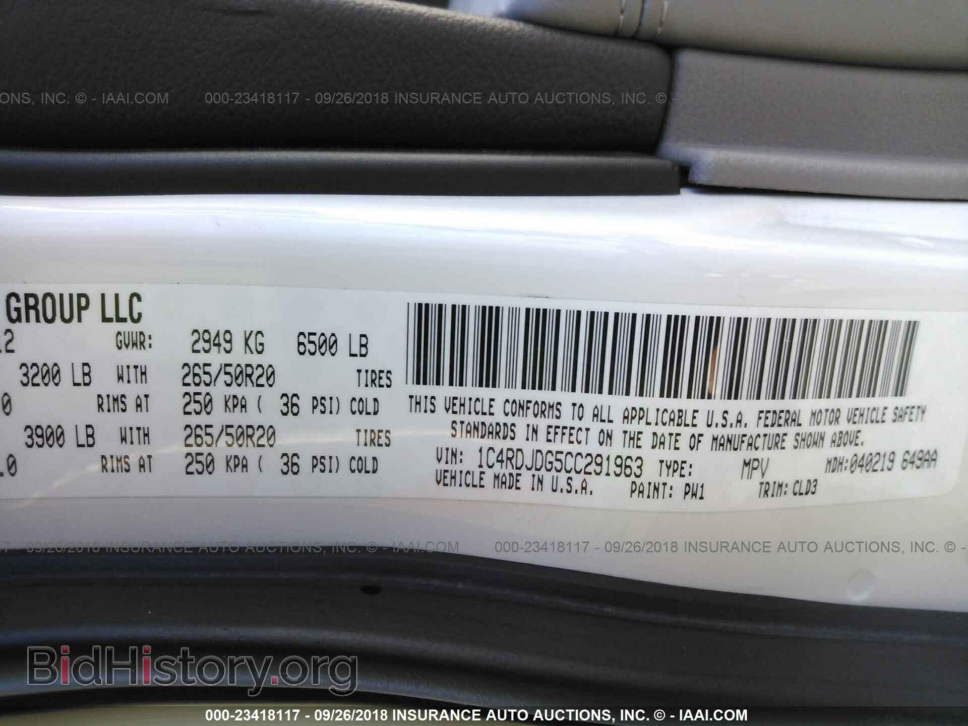 2012 Dodge Durango - VIN: 1C4RDJDG5CC291963 - Photo 9