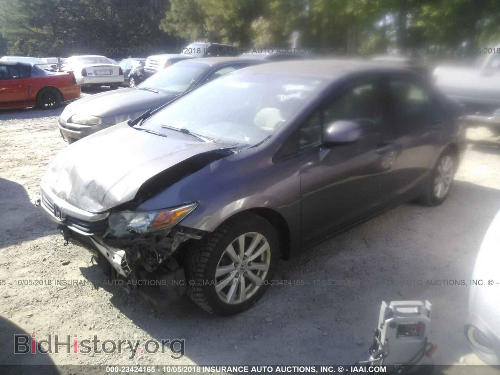 2012 Honda Civic - VIN: 2HGFB2F8XCH524996 - Фото 2
