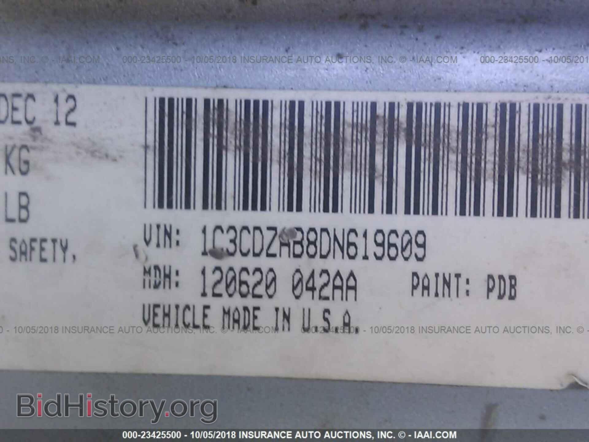 2013 Dodge Avenger - VIN: 1C3CDZAB8DN619609 - Фото 9