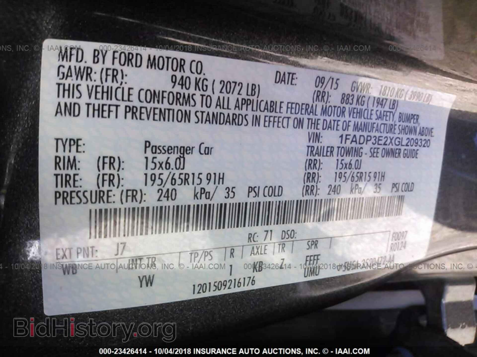 2016 Ford Focus - VIN: 1FADP3E2XGL209320 - Фото 9