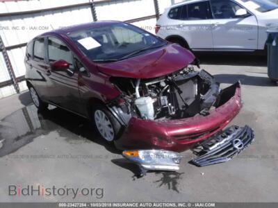 2016 Nissan VERSA NOTE, красный — VIN 3N1CE2CP3GL399814, IAAI