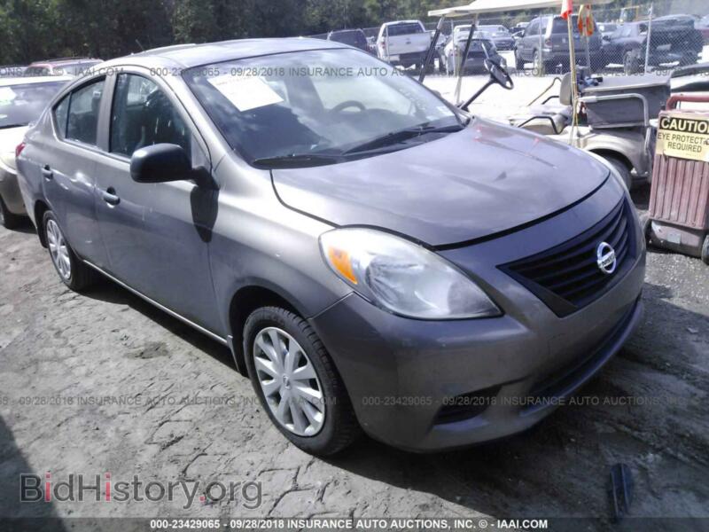 2013 Nissan VERSA (VIN 3N1CN7AP9DL855939) — фото 1 из 10, IAAI, повреждение: передняя часть