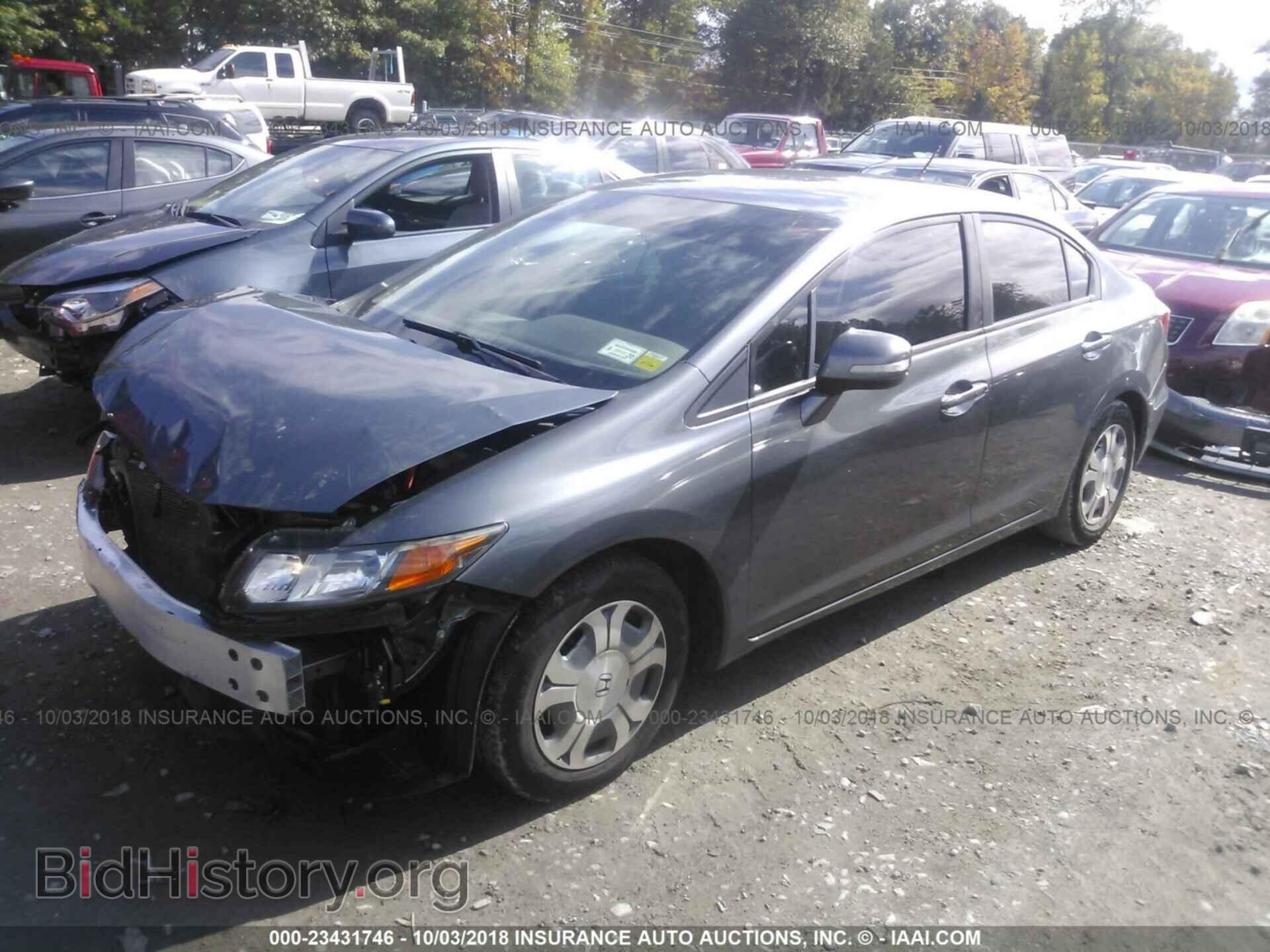 2012 Honda Civic - VIN: JHMFB4F24CS009523 - Photo 2