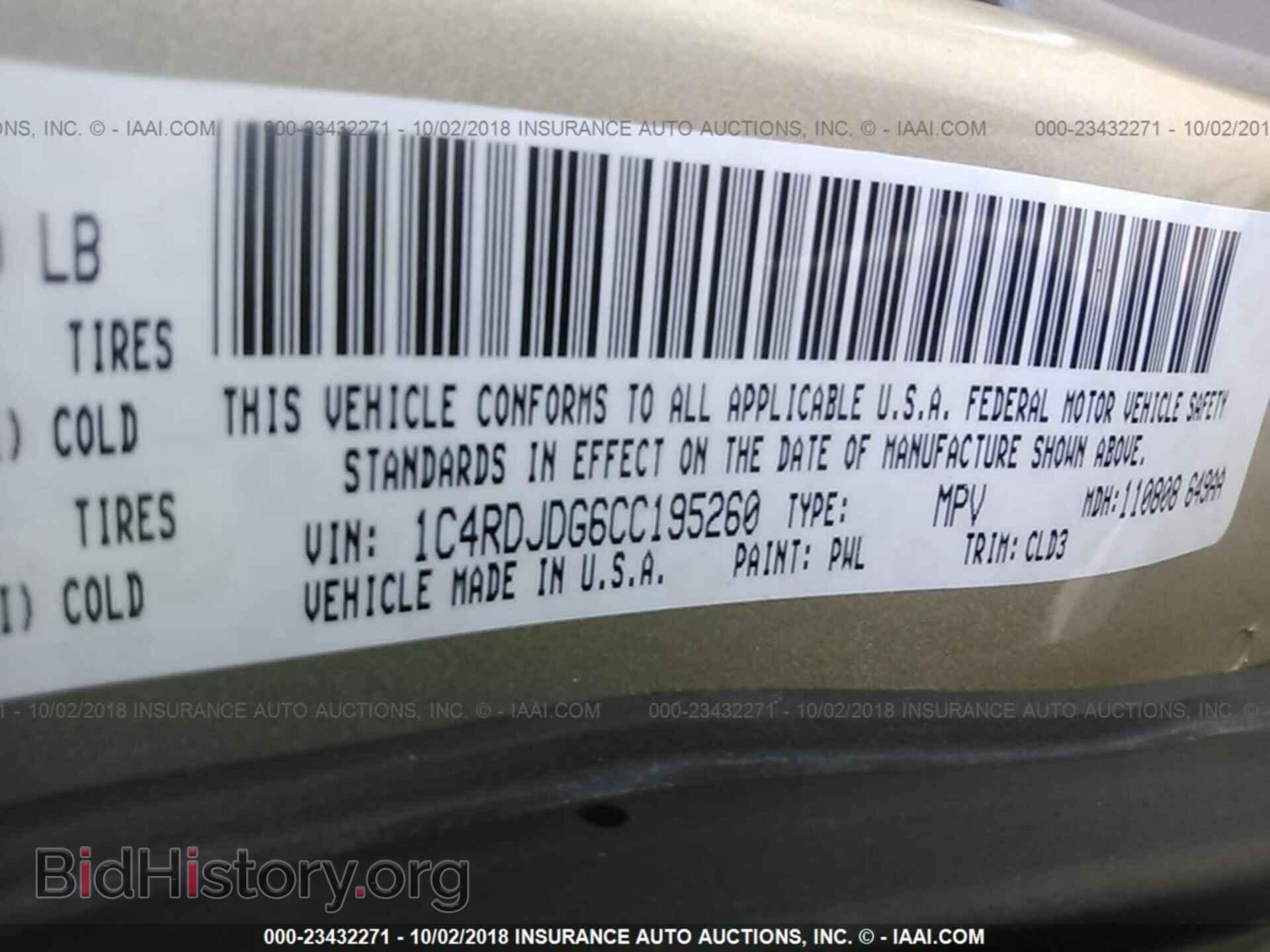 2012 Dodge Durango - VIN: 1C4RDJDG6CC195260 - Фото 9