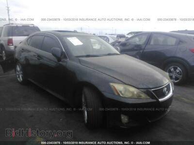 2006 Lexus IS, черный — VIN JTHBK262762007305, IAAI