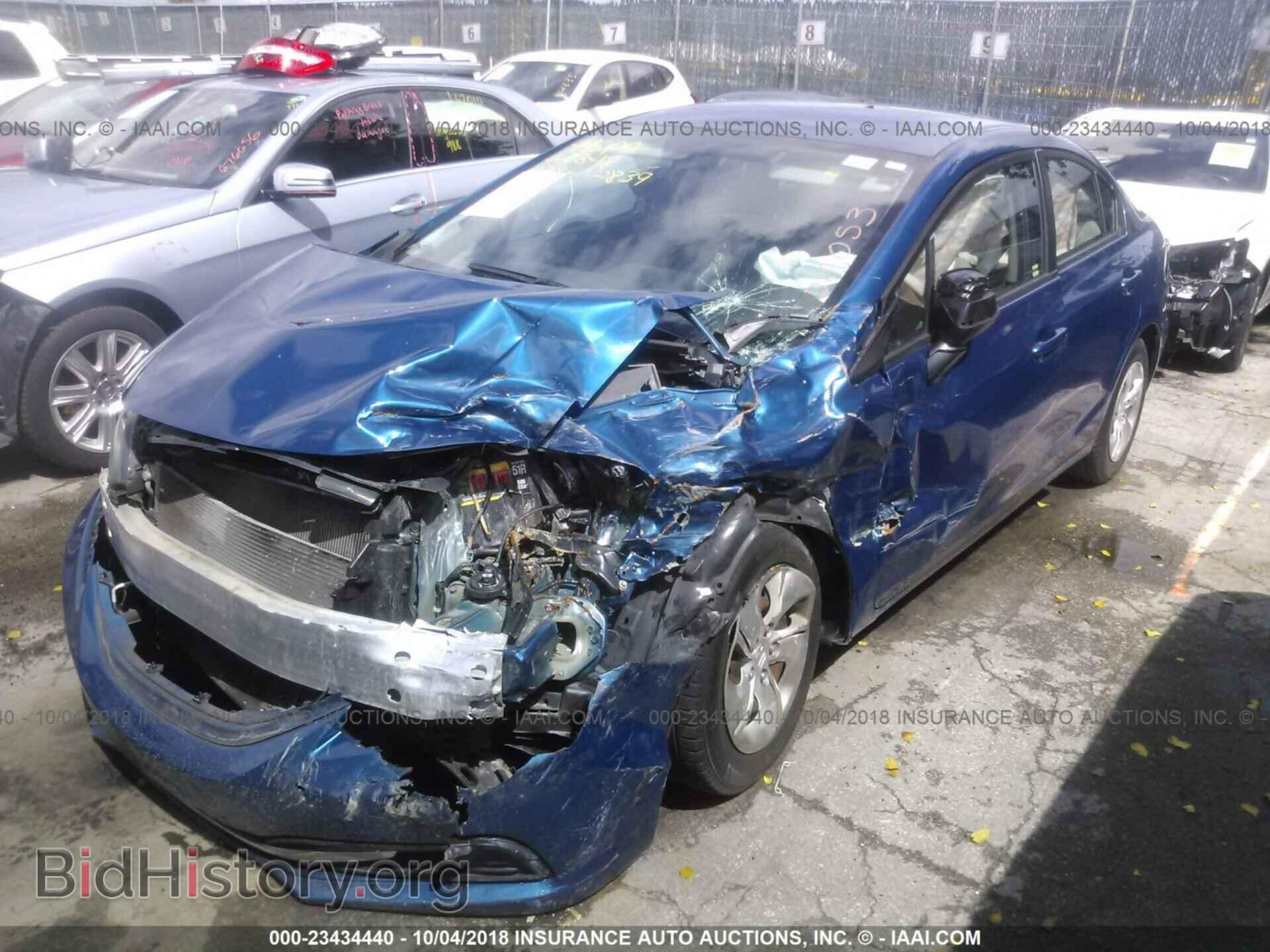 2013 Honda Civic - VIN: 19XFB2F51DE014053 - Фото 2