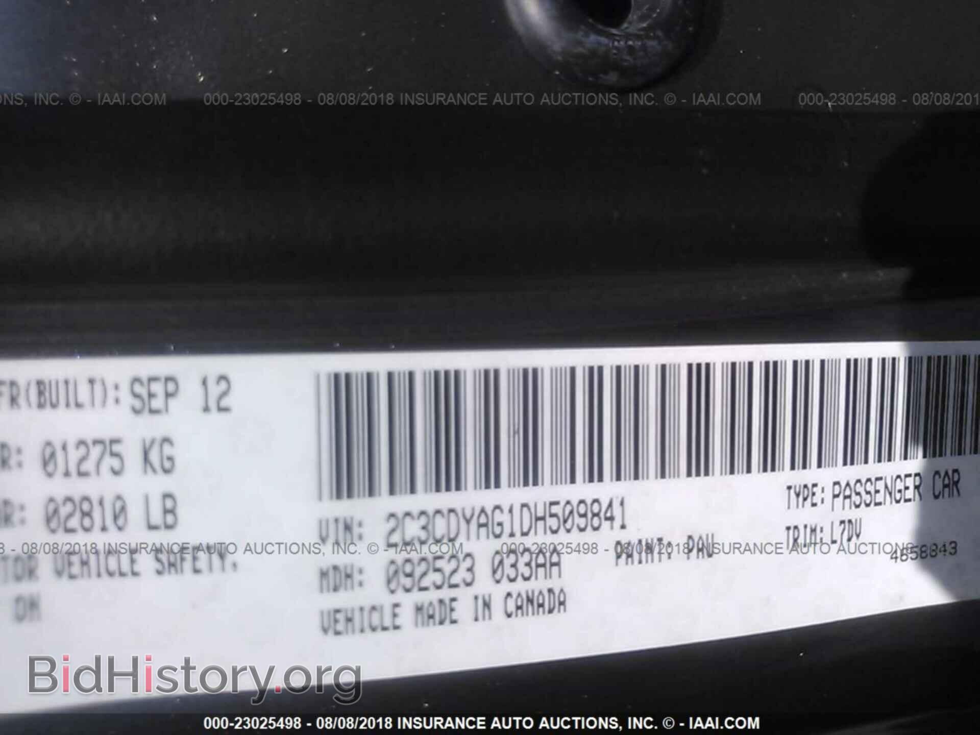 2013 DODGE CHALLENGER - VIN: 2C3CDYAG1DH509841 - Photo 9
