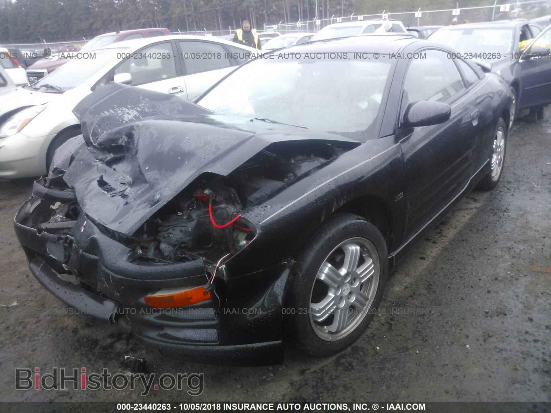 2001 MITSUBISHI ECLIPSE - VIN: 4A3AC54H01E095170 - Фото 2