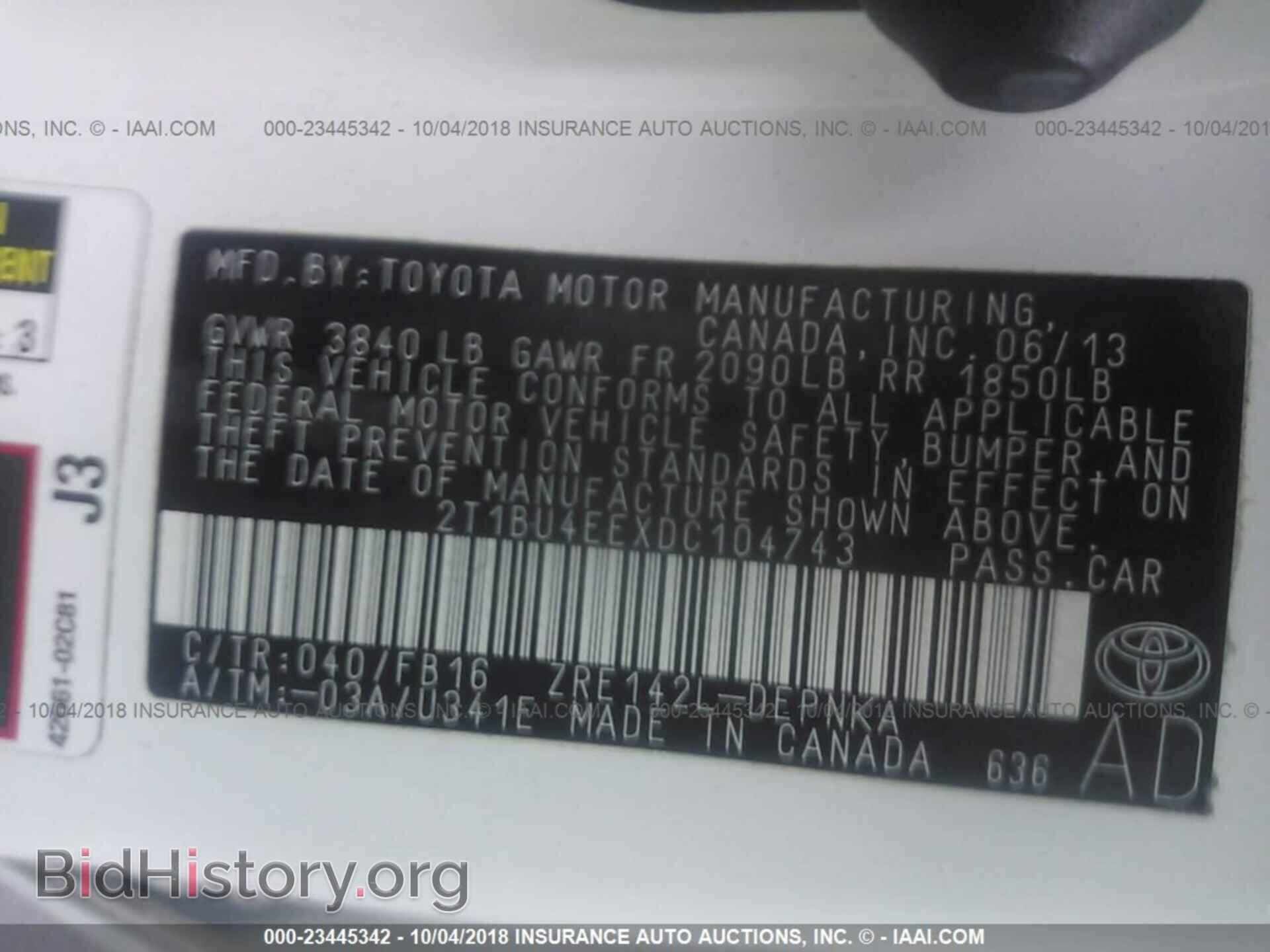 2013 Toyota Corolla - VIN: 2T1BU4EEXDC104743 - Photo 9