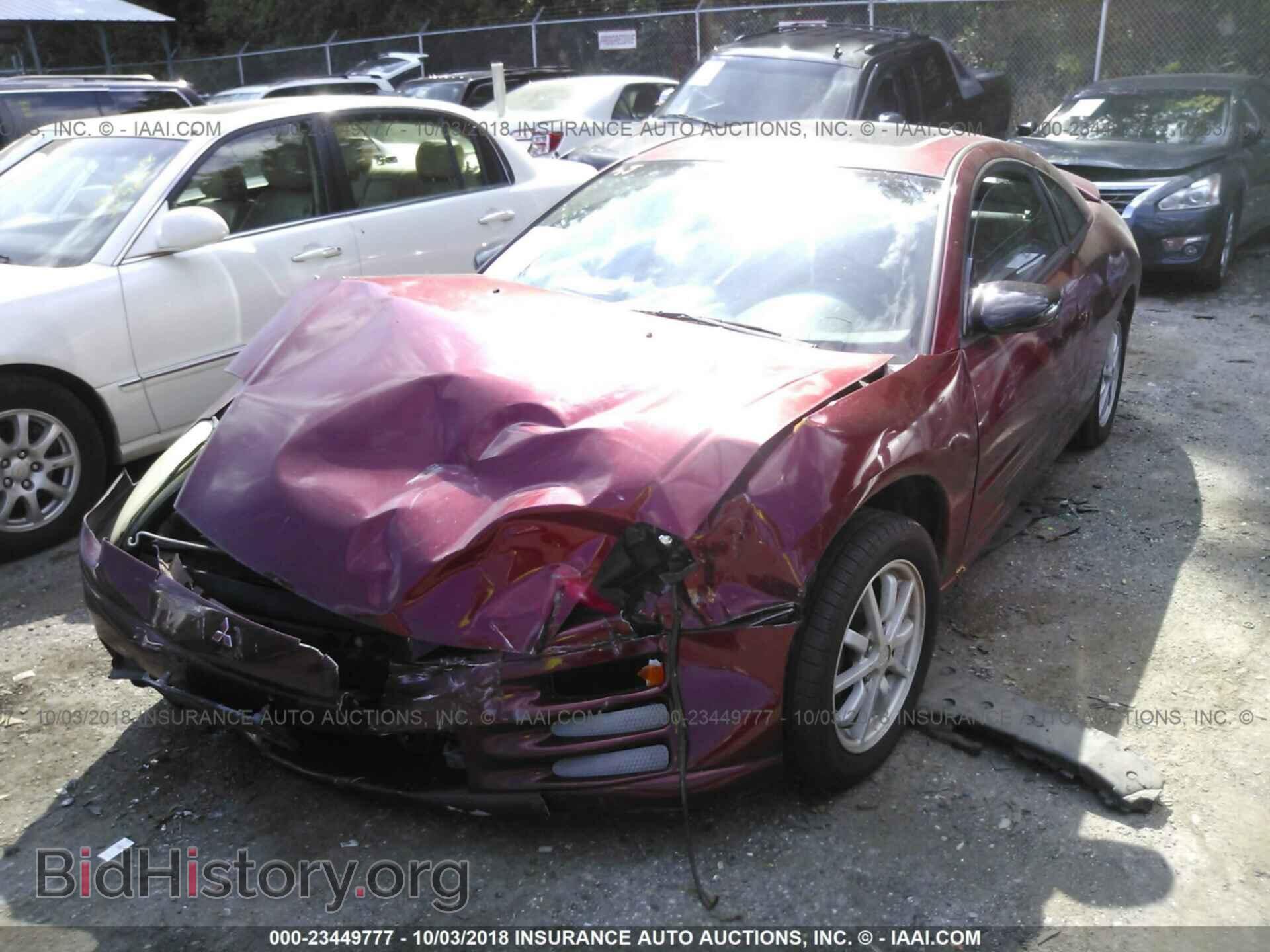 2001 MITSUBISHI ECLIPSE - VIN: 4A3AC44GX1E222427 - Фото 2