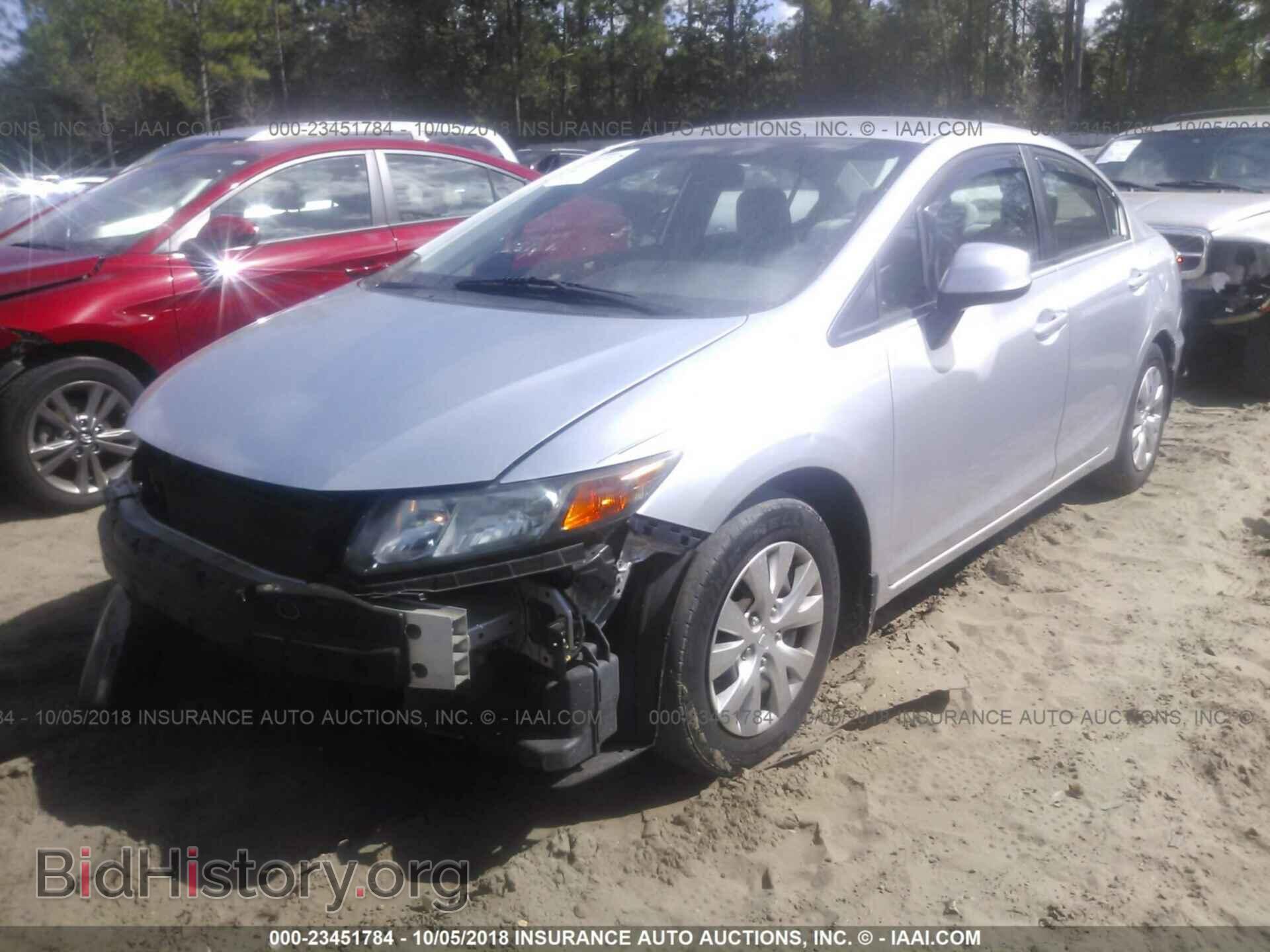 2012 Honda Civic - VIN: 2HGFB2F5XCH303792 - Photo 2
