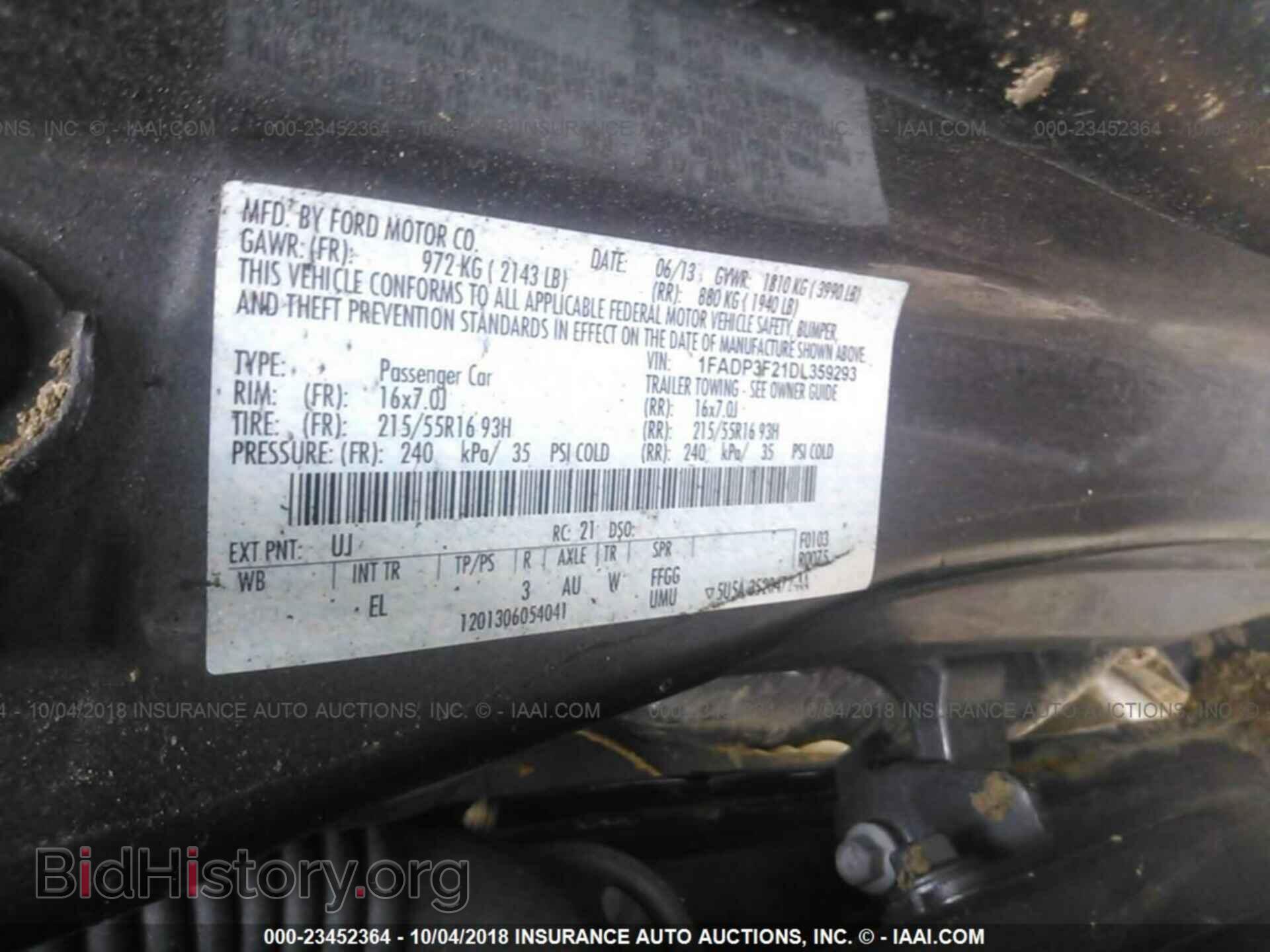 2013 Ford Focus - VIN: 1FADP3F21DL359293 - Фото 9