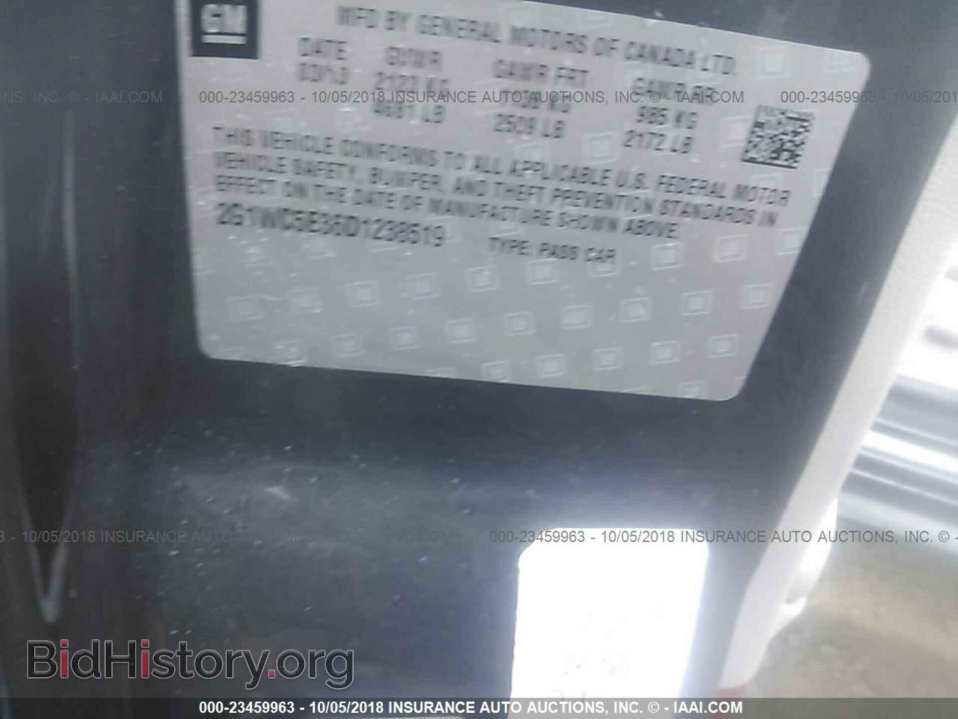 2013 CHEVROLET IMPALA - VIN: 2G1WC5E36D1238519 - Фото 9