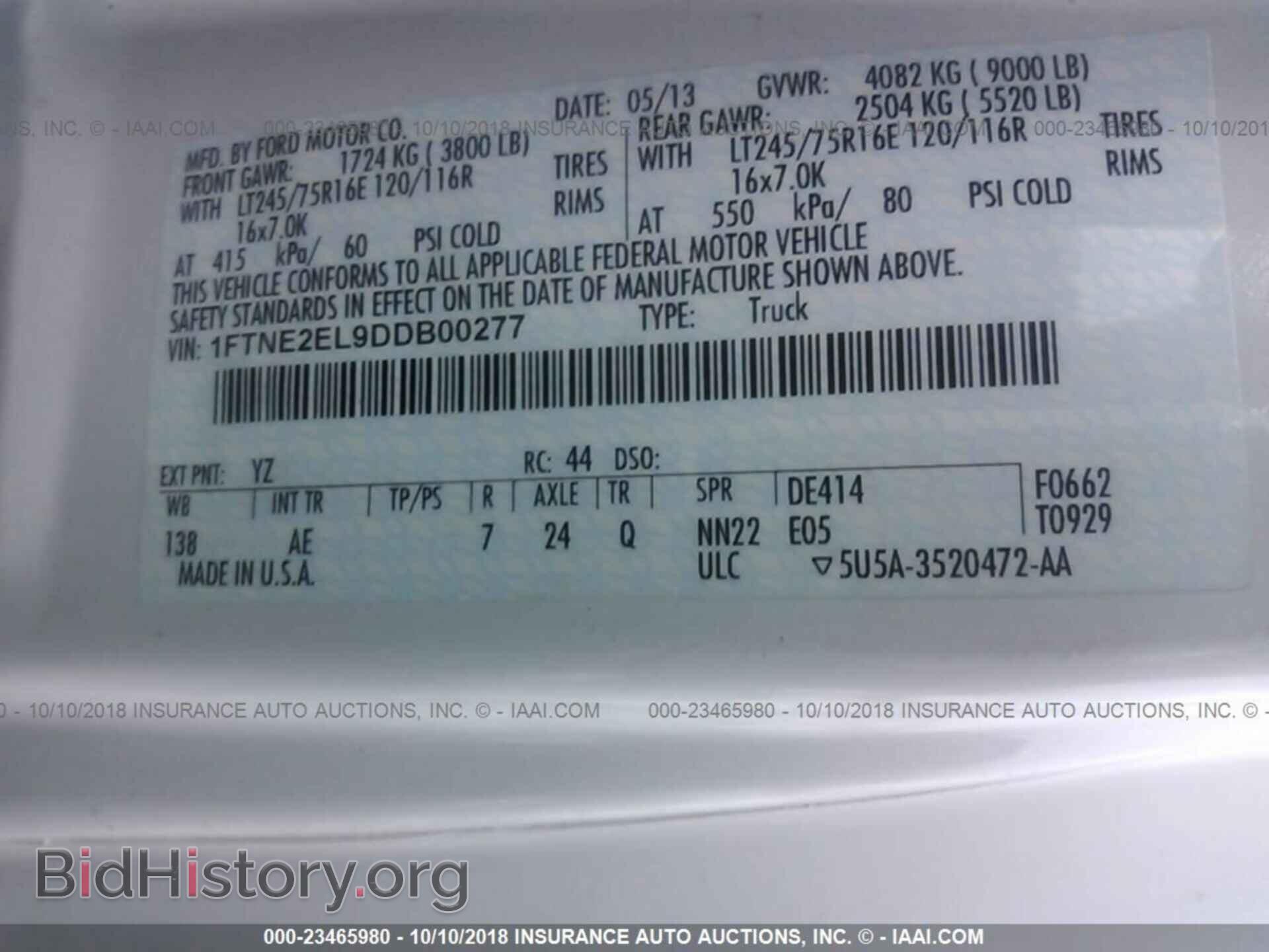 2013 Ford Econoline - VIN: 1FTNE2EL9DDB00277 - Photo 9