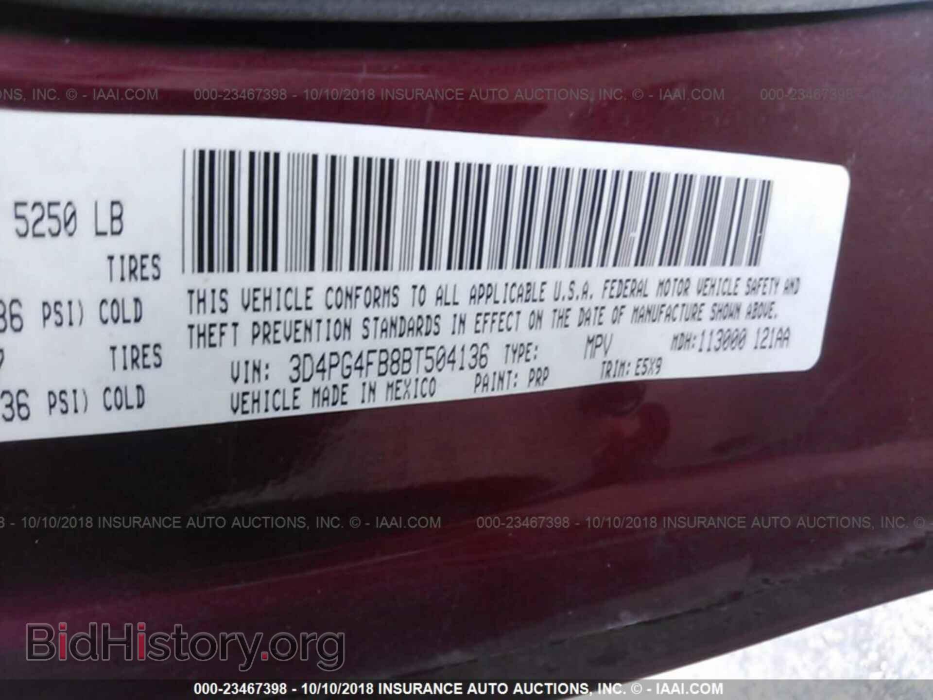 2011 DODGE JOURNEY - VIN: 3D4PG4FB8BT504136 - Photo 9