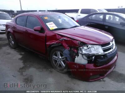 2011 Dodge AVENGER, красный — VIN 1B3BD1FB9BN536898, IAAI