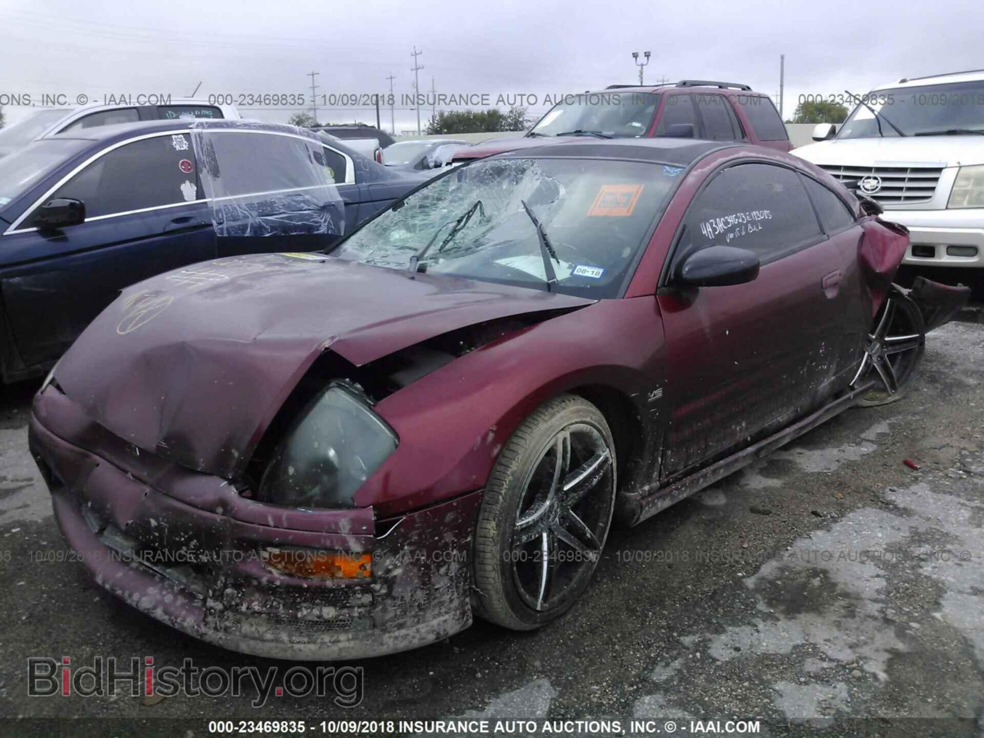 2001 MITSUBISHI ECLIPSE - VIN: 4A3AC54H21E086888 - Фото 2