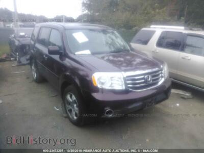 2014 Honda PILOT, burgundy — VIN 5FNYF4H56EB040486, IAAI