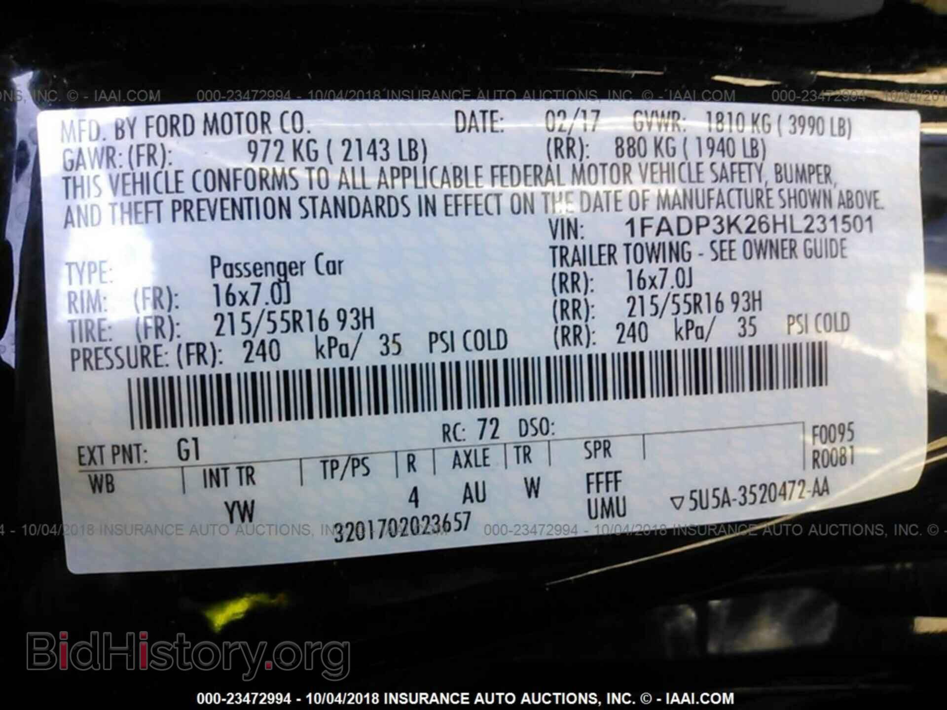 2017 Ford Focus - VIN: 1FADP3K26HL231501 - Photo 9