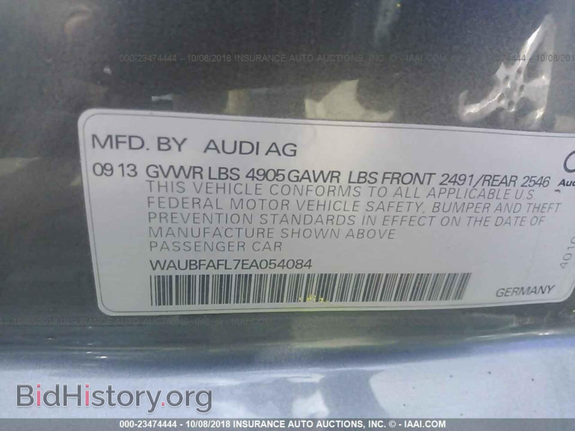 2014 Audi A4 - VIN: WAUBFAFL7EA054084 - Photo 9