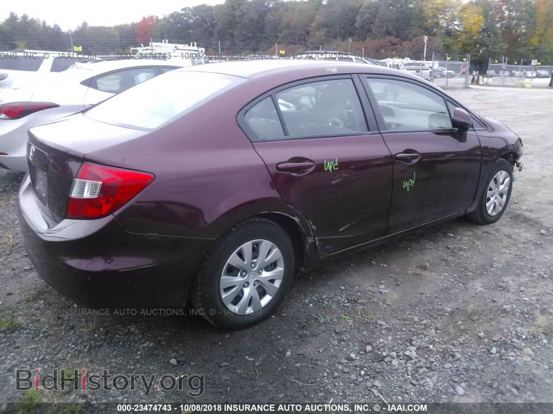 2012 Honda Civic - VIN: 2HGFB2F55CH552095 - Фото 4