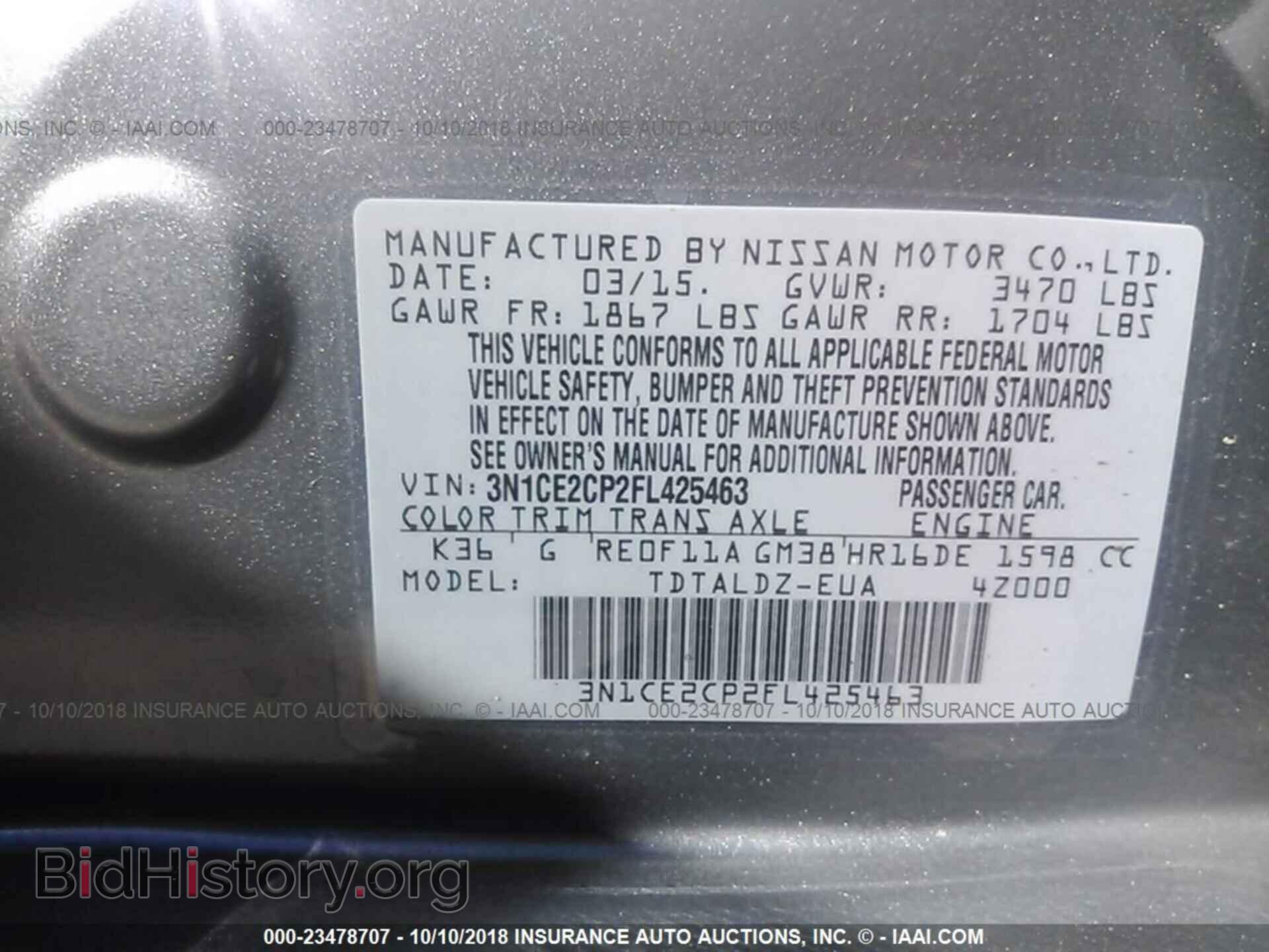 2015 Nissan Versa note - VIN: 3N1CE2CP2FL425463 - Photo 9