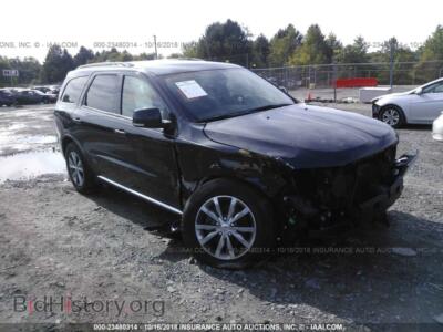2016 Dodge DURANGO Limited, black — VIN 1C4RDJDG1GC433196, IAAI