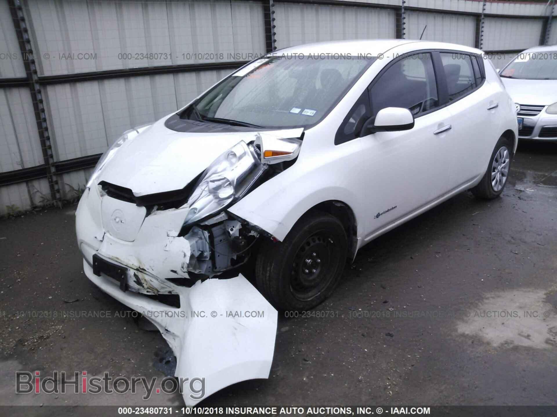 2015 Nissan Leaf - VIN: 1N4AZ0CP9FC326038 - Фото 2