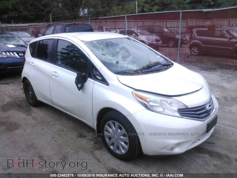 2014 Nissan VERSA NOTE (VIN 3N1CE2CP1EL354058) — photo 1 of 10, IAAI, damage: front end