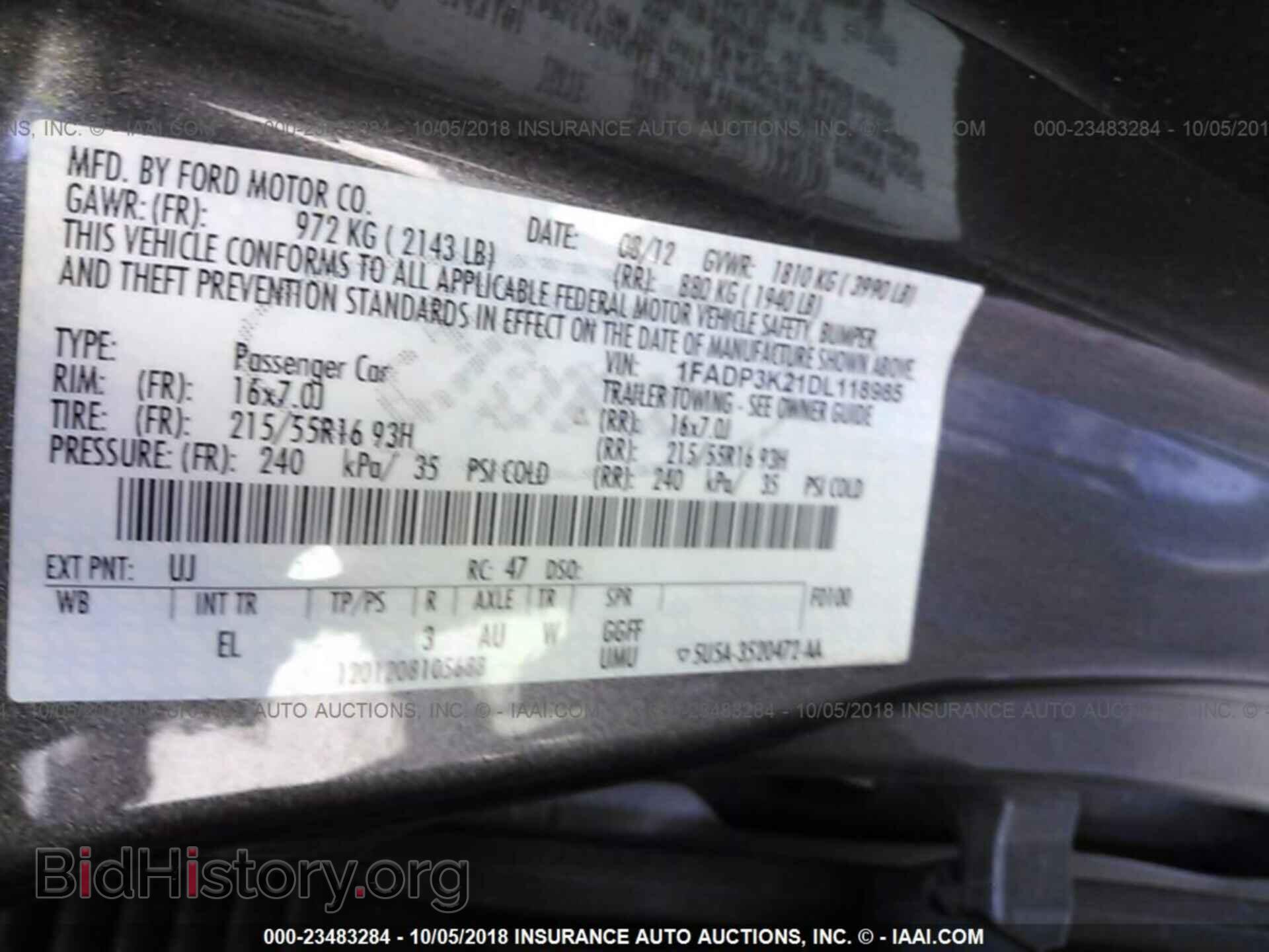 2013 Ford Focus - VIN: 1FADP3K21DL118985 - Фото 9
