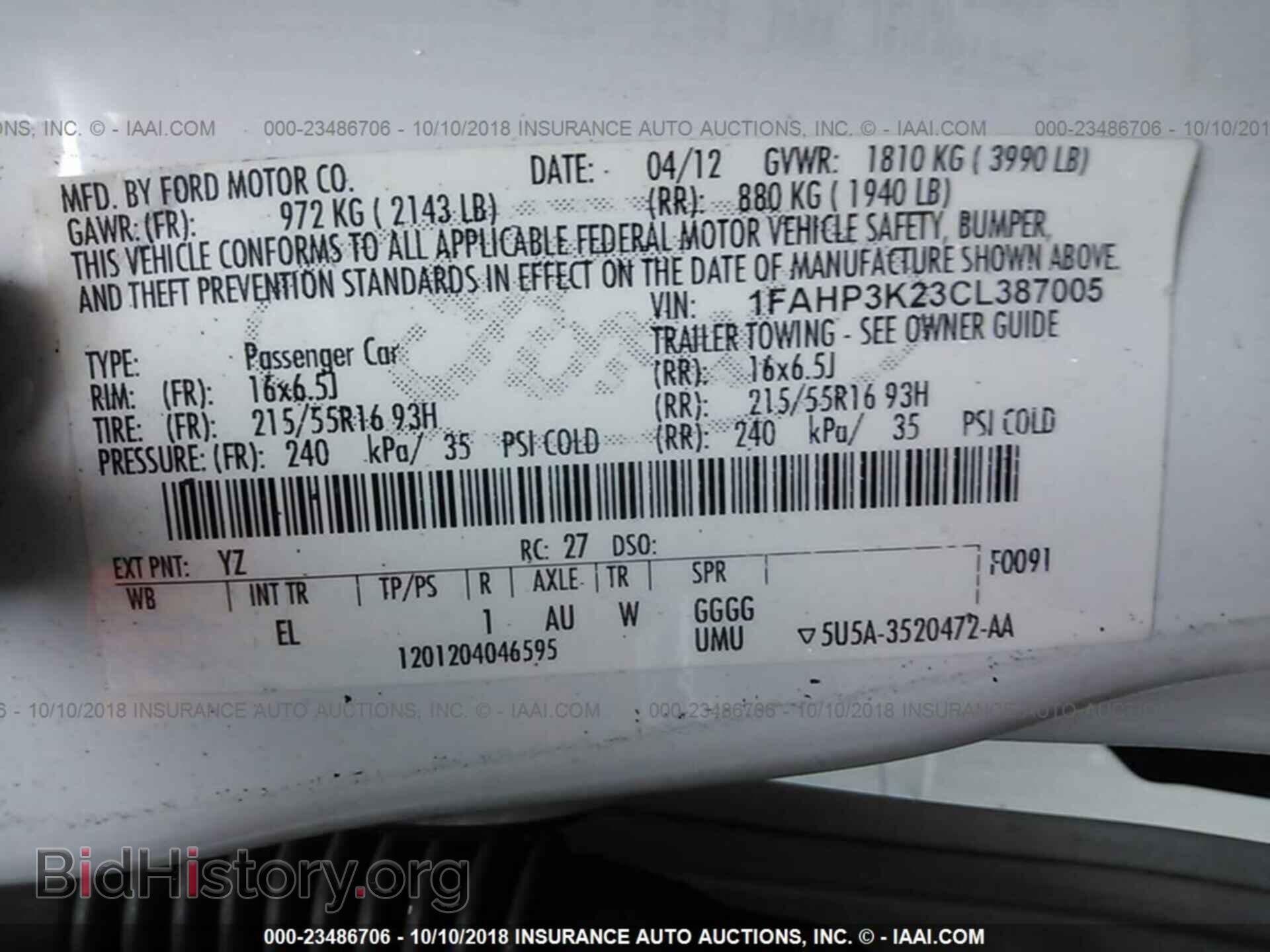 2012 Ford Focus - VIN: 1FAHP3K23CL387005 - Photo 9