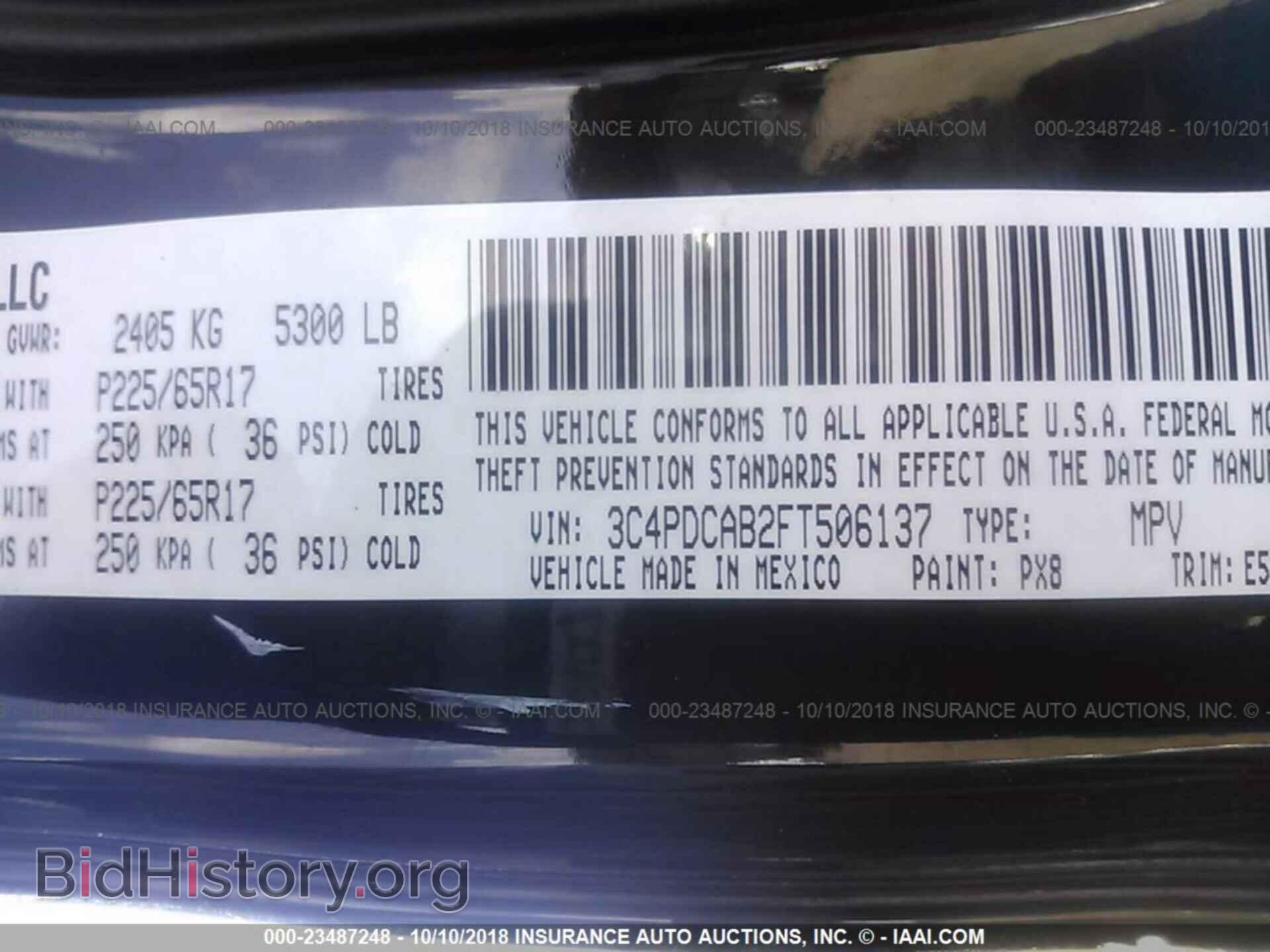 2015 DODGE JOURNEY - VIN: 3C4PDCAB2FT506137 - Photo 9