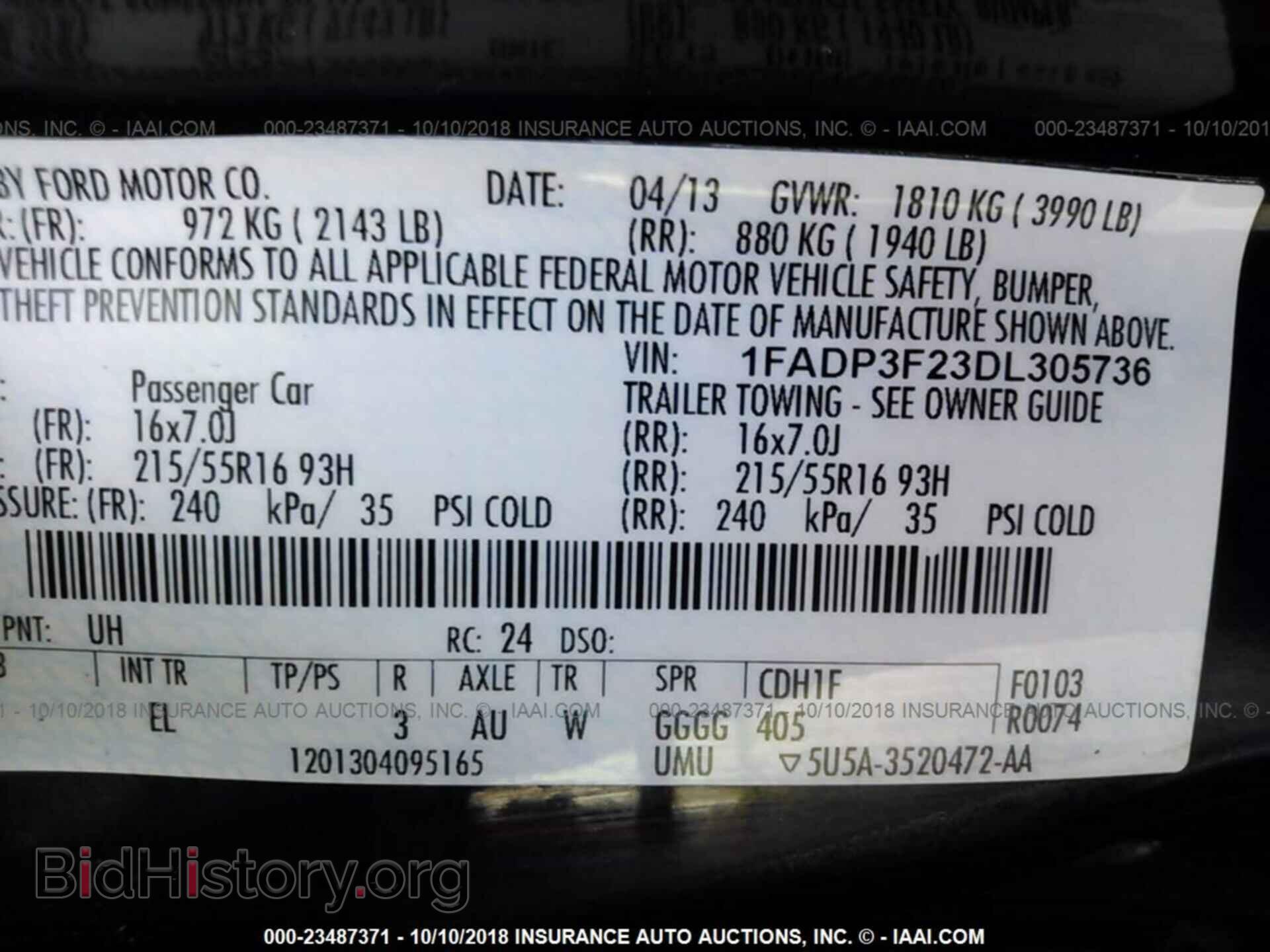 2013 Ford Focus - VIN: 1FADP3F23DL305736 - Фото 9