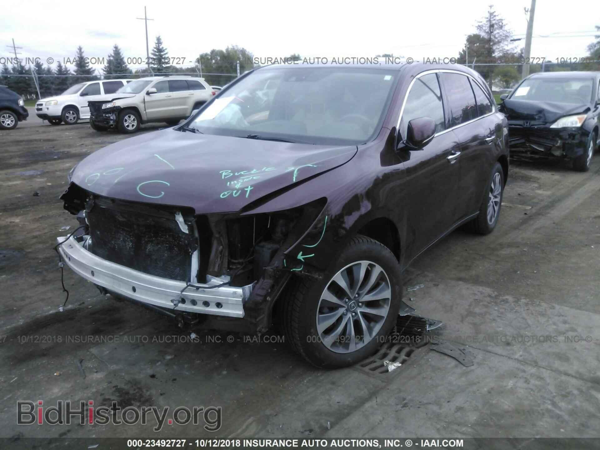 2014 Acura Mdx - VIN: 5FRYD4H47EB017083 - Фото 2