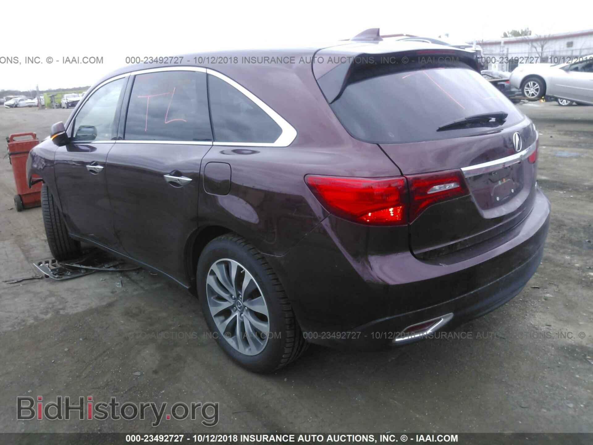 2014 Acura Mdx - VIN: 5FRYD4H47EB017083 - Фото 3